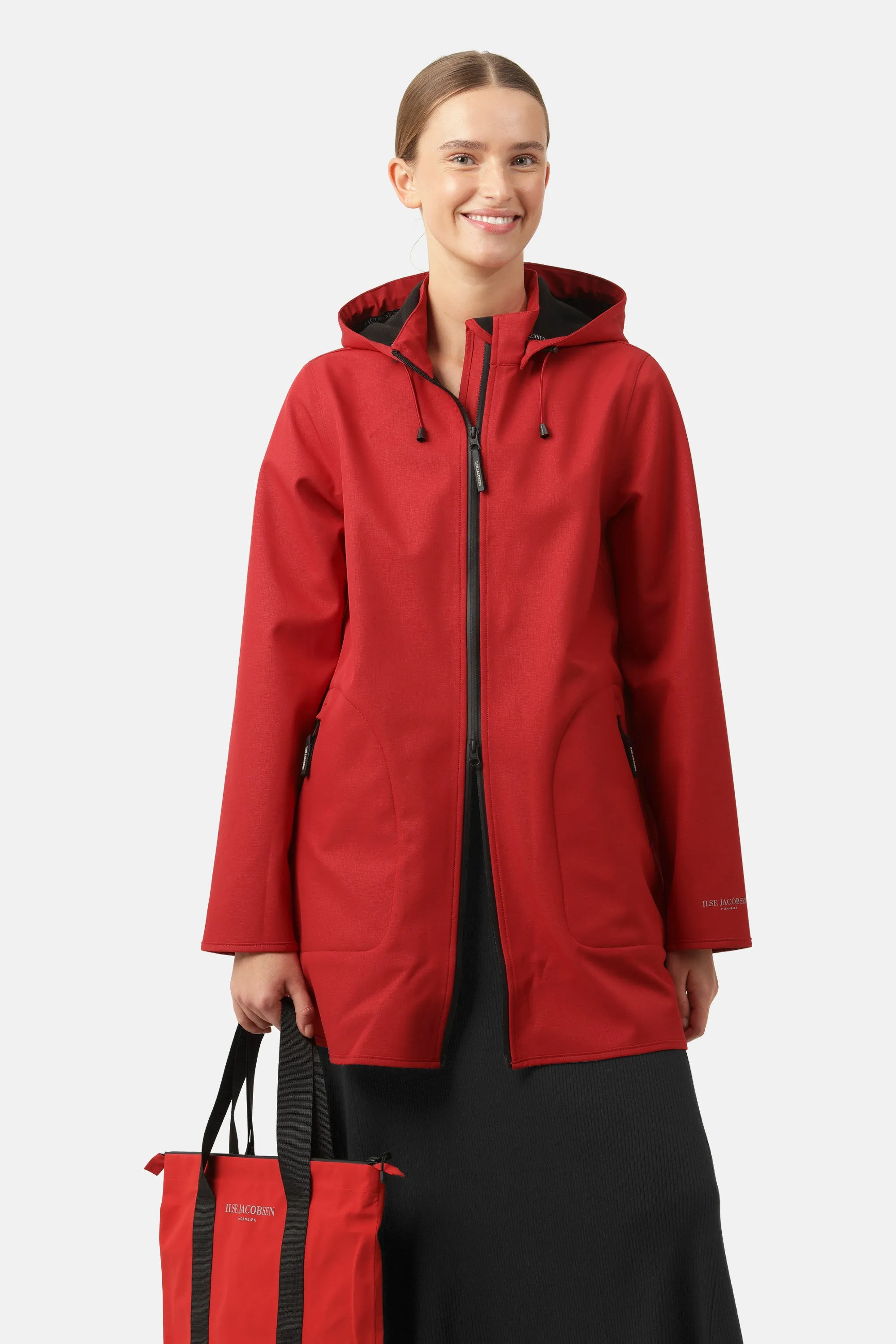 Softshell Raincoat A-line - Fire sold by Ilse Jacobsen product image thumbnail 2