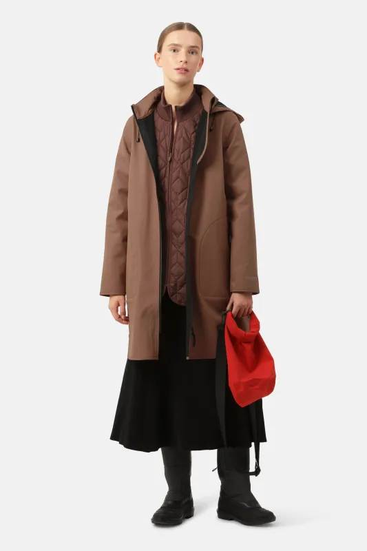 Softshell Raincoat A-line - Acorn sold by Ilse Jacobsen