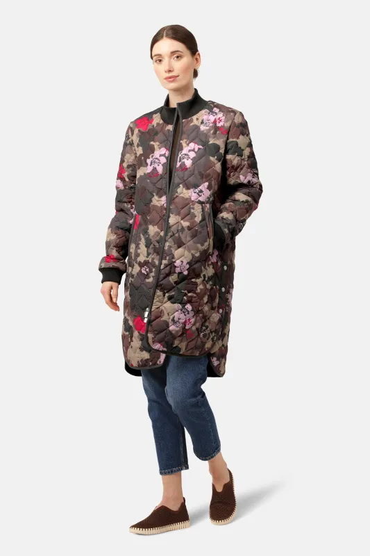 Quilt Coat - Floral Camo sold by Ilse Jacobsen