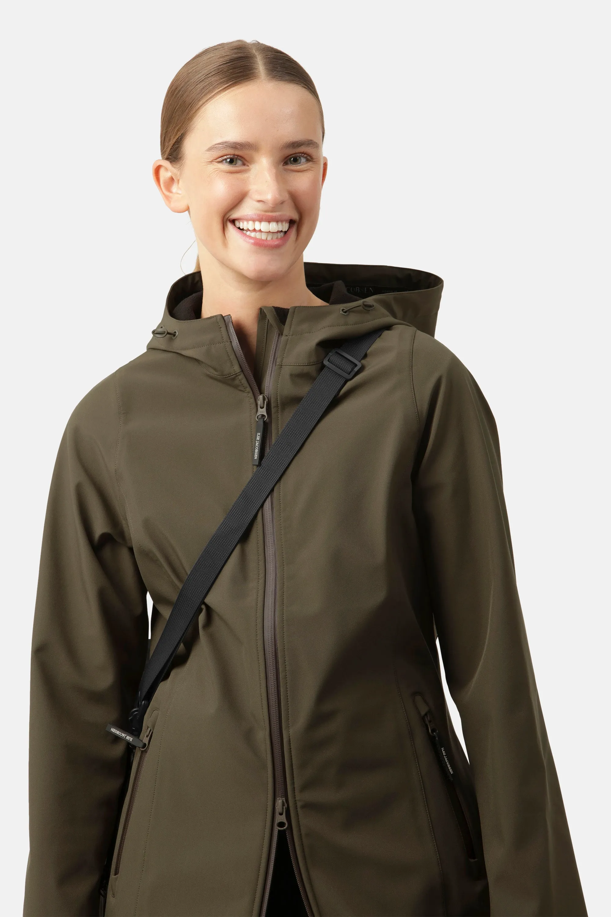 Softshell Raincoat - Army sold by Ilse Jacobsen product image thumbnail 4
