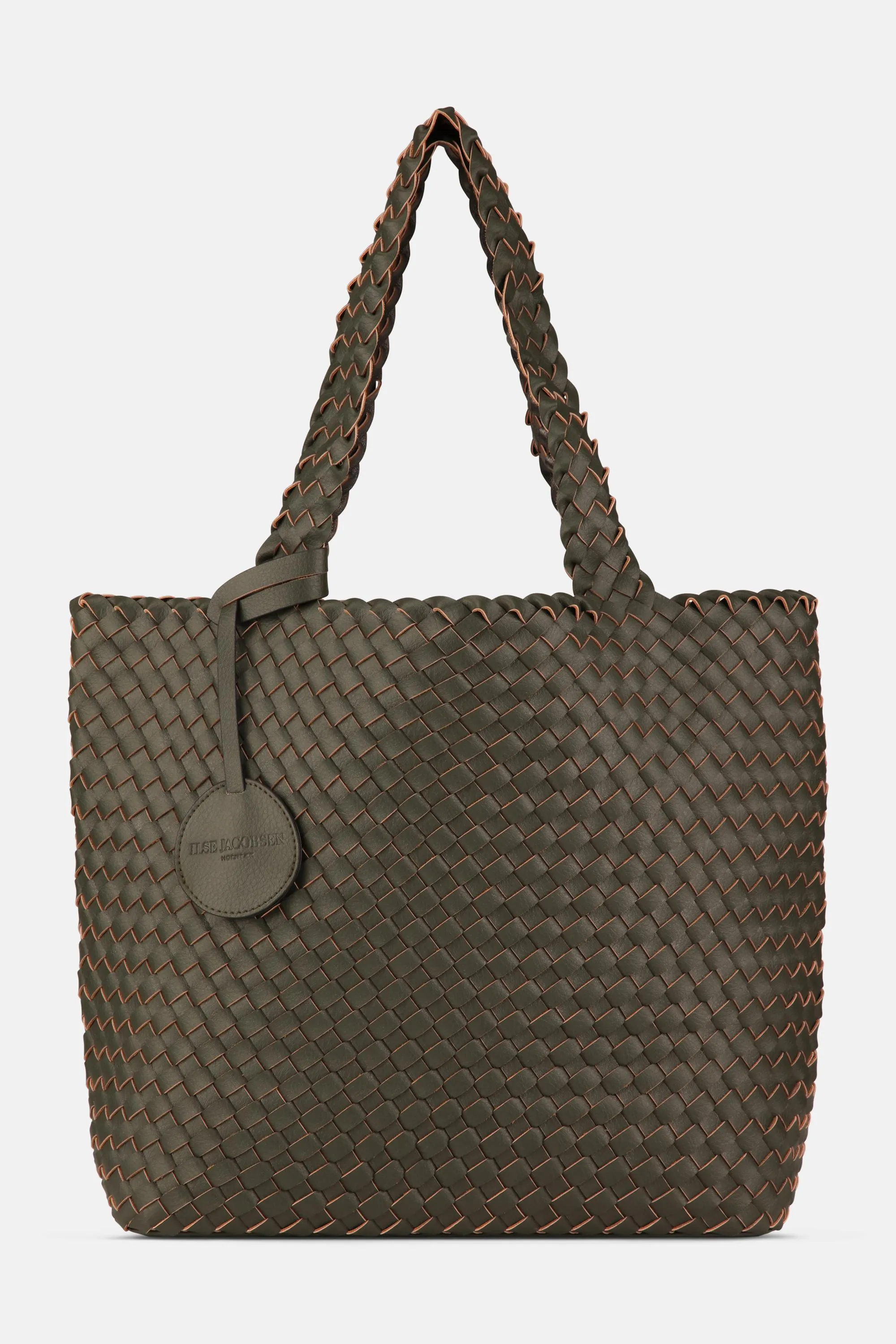 Tote Bag Braided - Army Gun Metal sold by Ilse Jacobsen