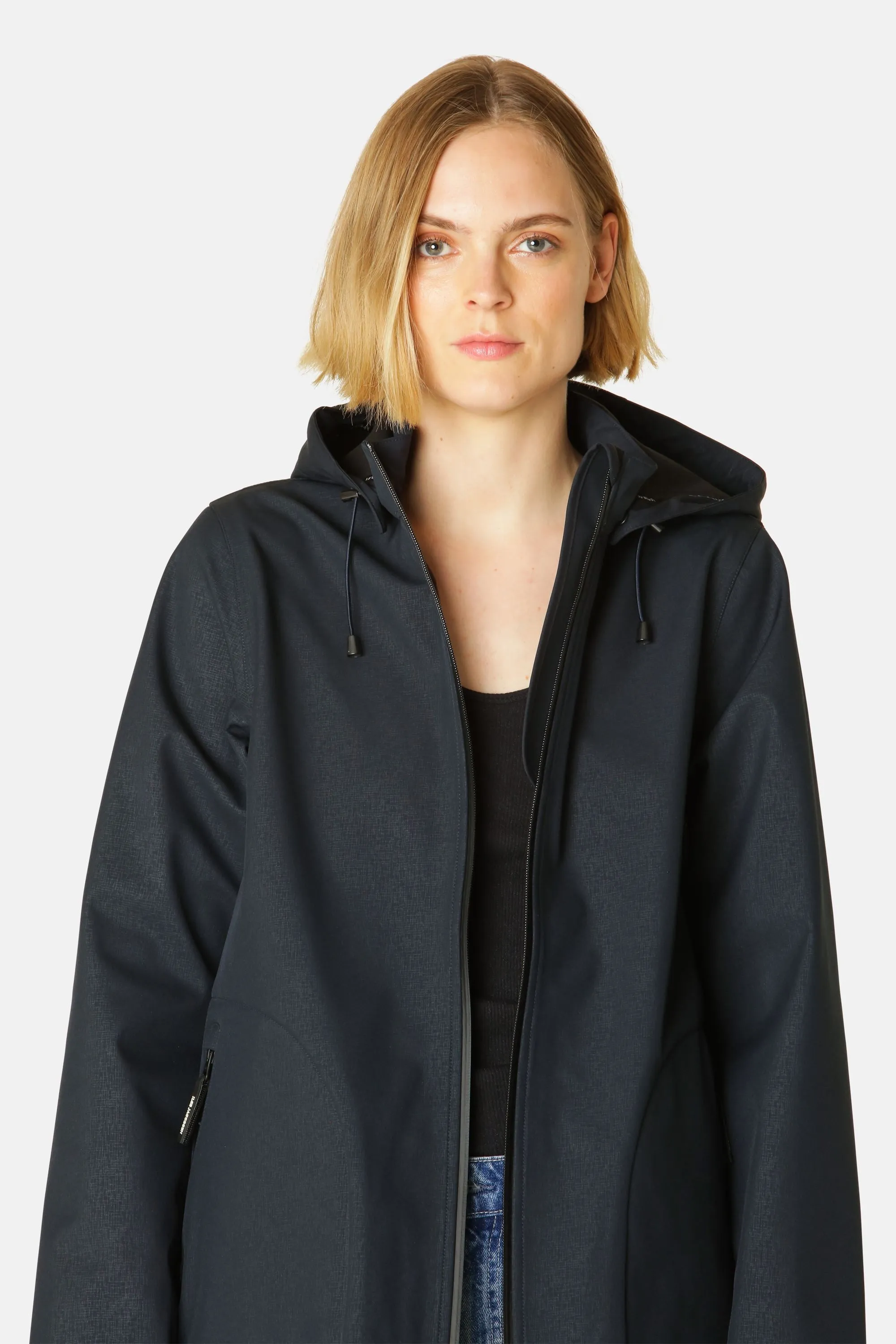 Softshell Raincoat A-line - Dark Indigo sold by Ilse Jacobsen product image thumbnail 5