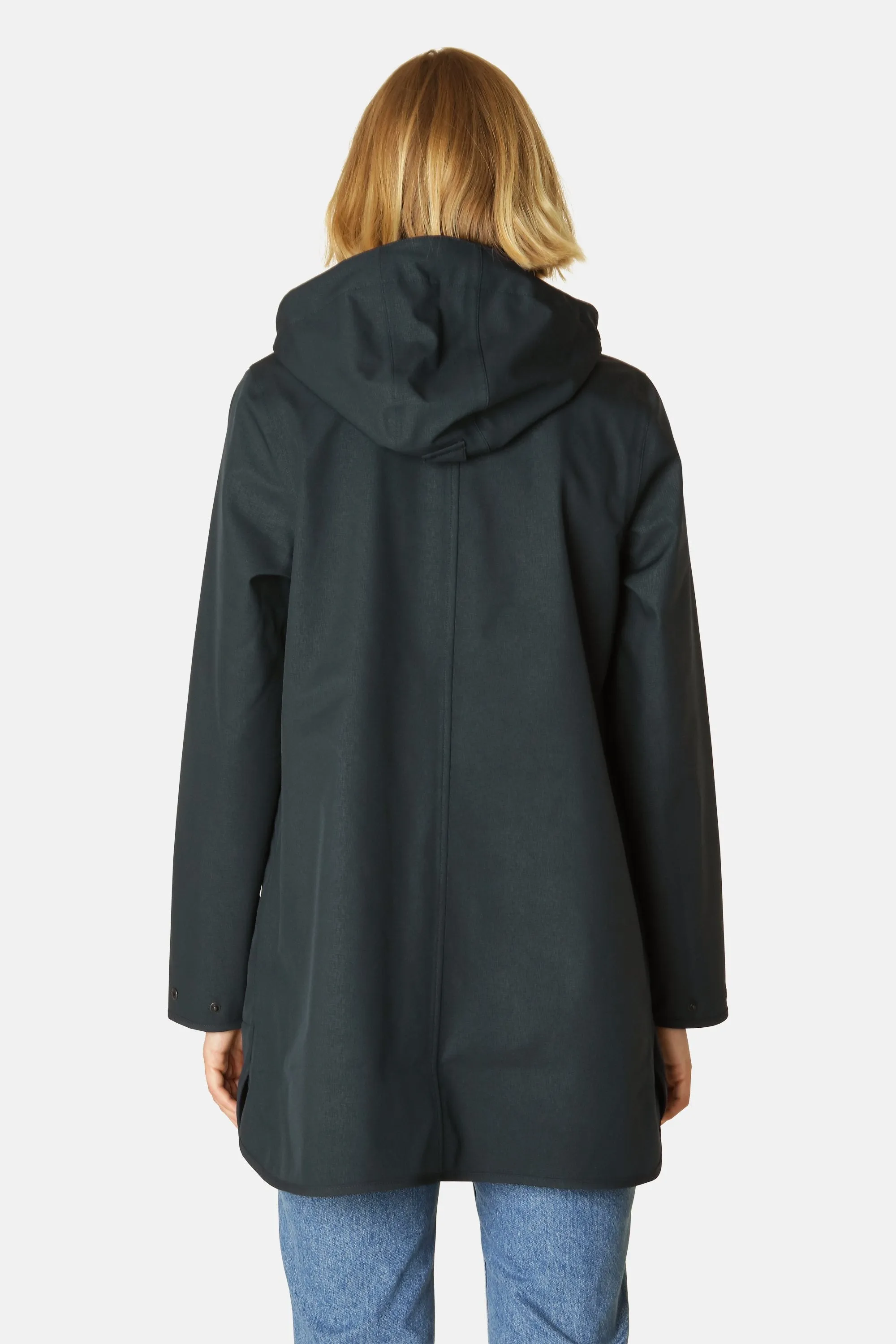 Softshell Raincoat A-line - Dark Indigo sold by Ilse Jacobsen product image thumbnail 4