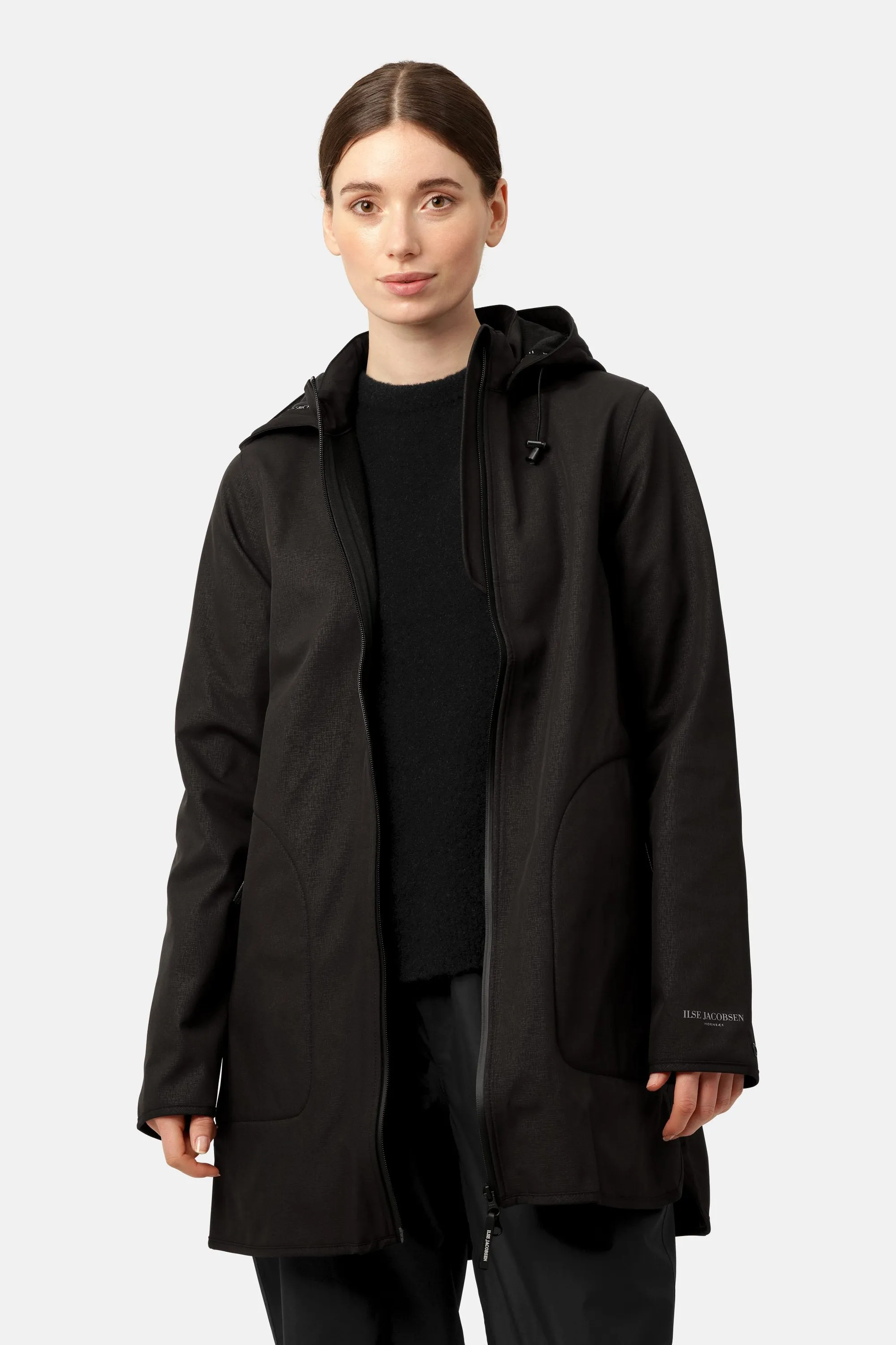 Softshell Raincoat A-line - Black sold by Ilse Jacobsen product image thumbnail 3