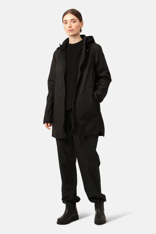 Softshell Raincoat A-line - Black sold by Ilse Jacobsen