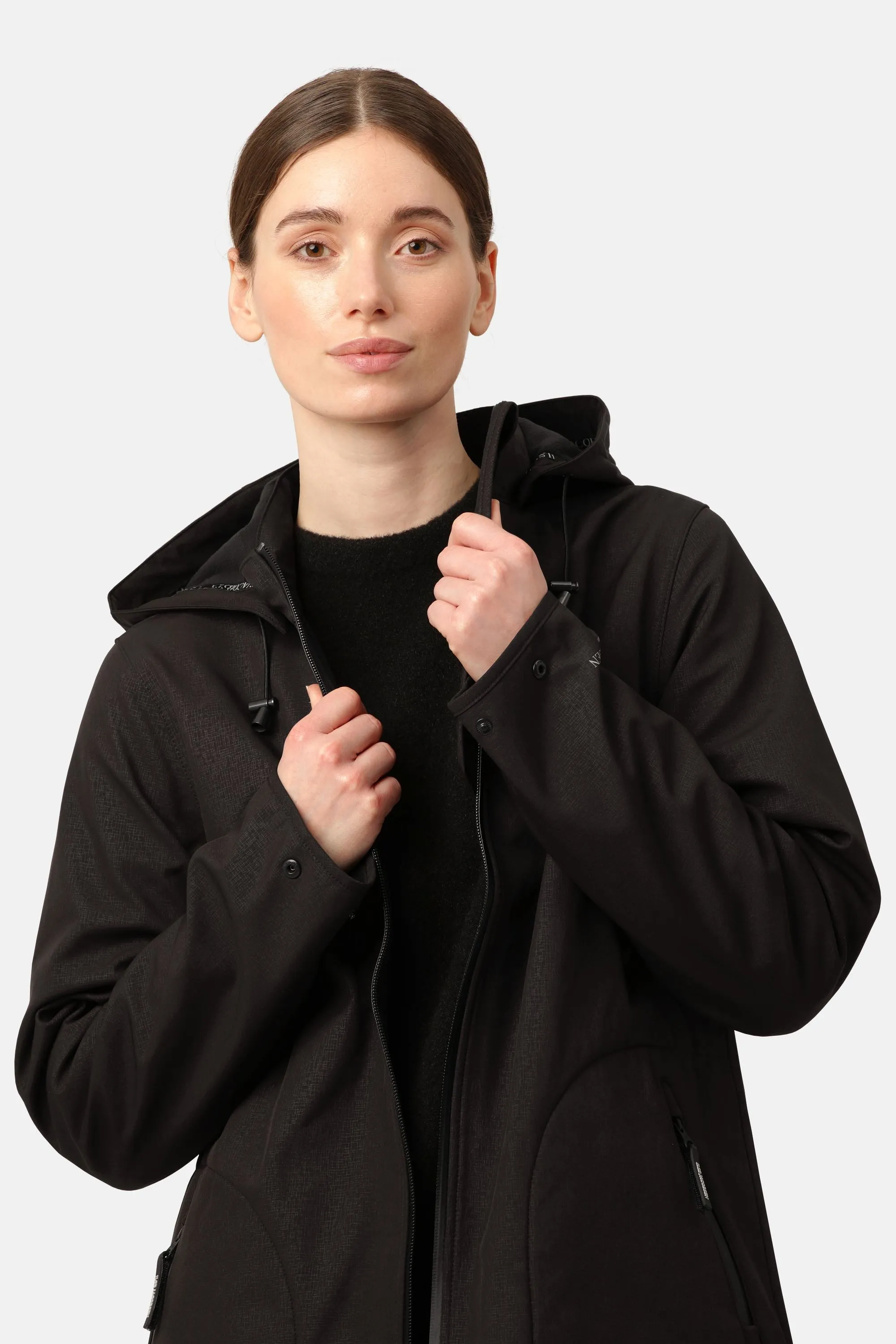 Softshell Raincoat A-line - Black sold by Ilse Jacobsen product image thumbnail 5