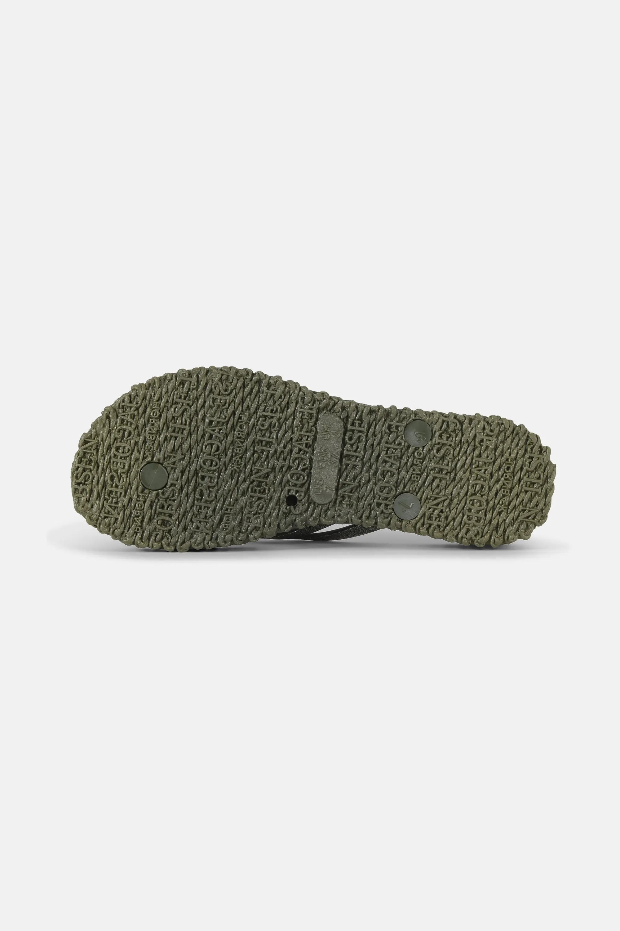 Platform Flip-flops Glitter - Army sold by Ilse Jacobsen product image thumbnail 4
