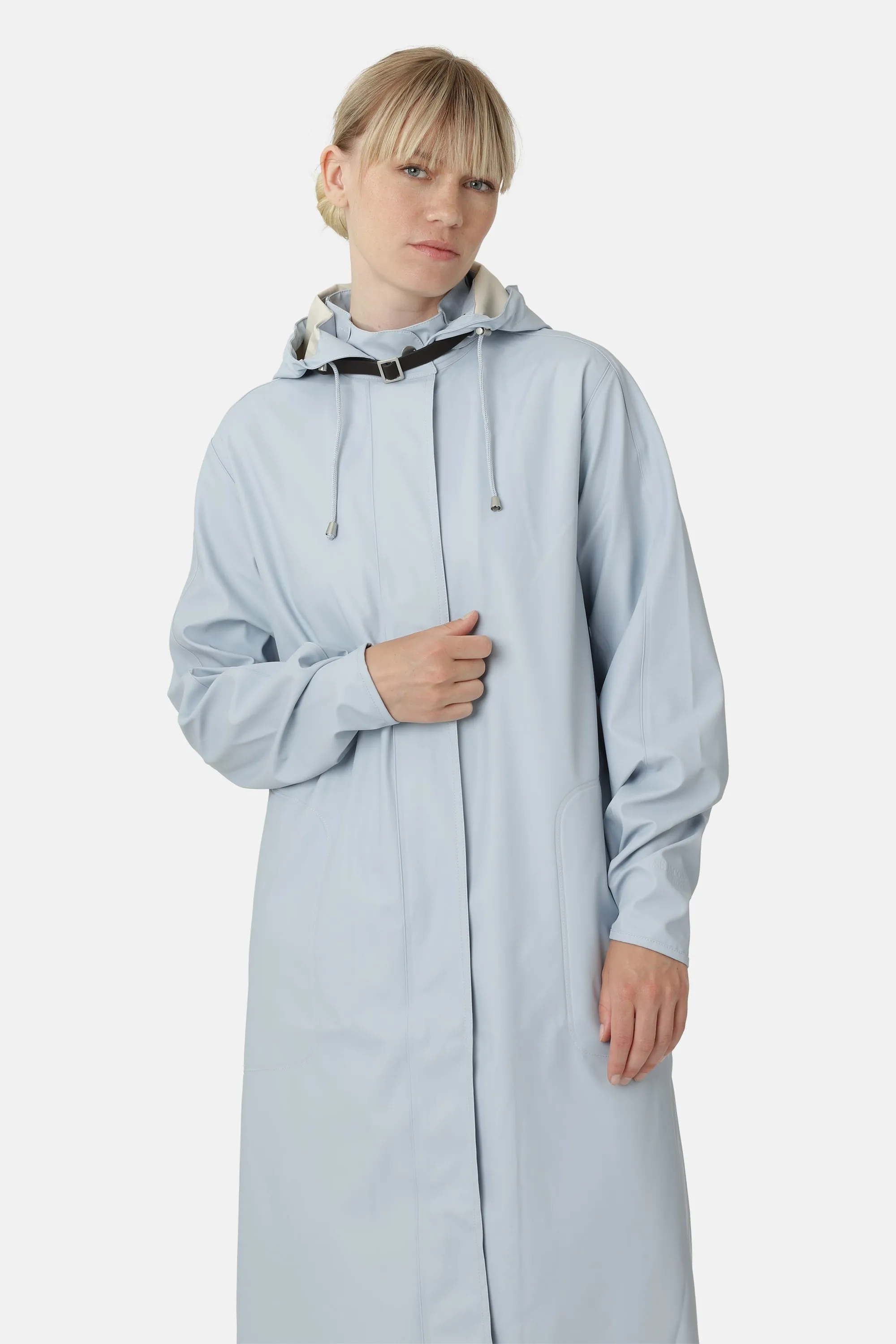 Long Light Raincoat - Blue Bell sold by Ilse Jacobsen product image thumbnail 2