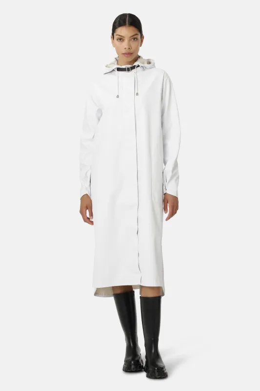 Long Light Raincoat - White sold by Ilse Jacobsen