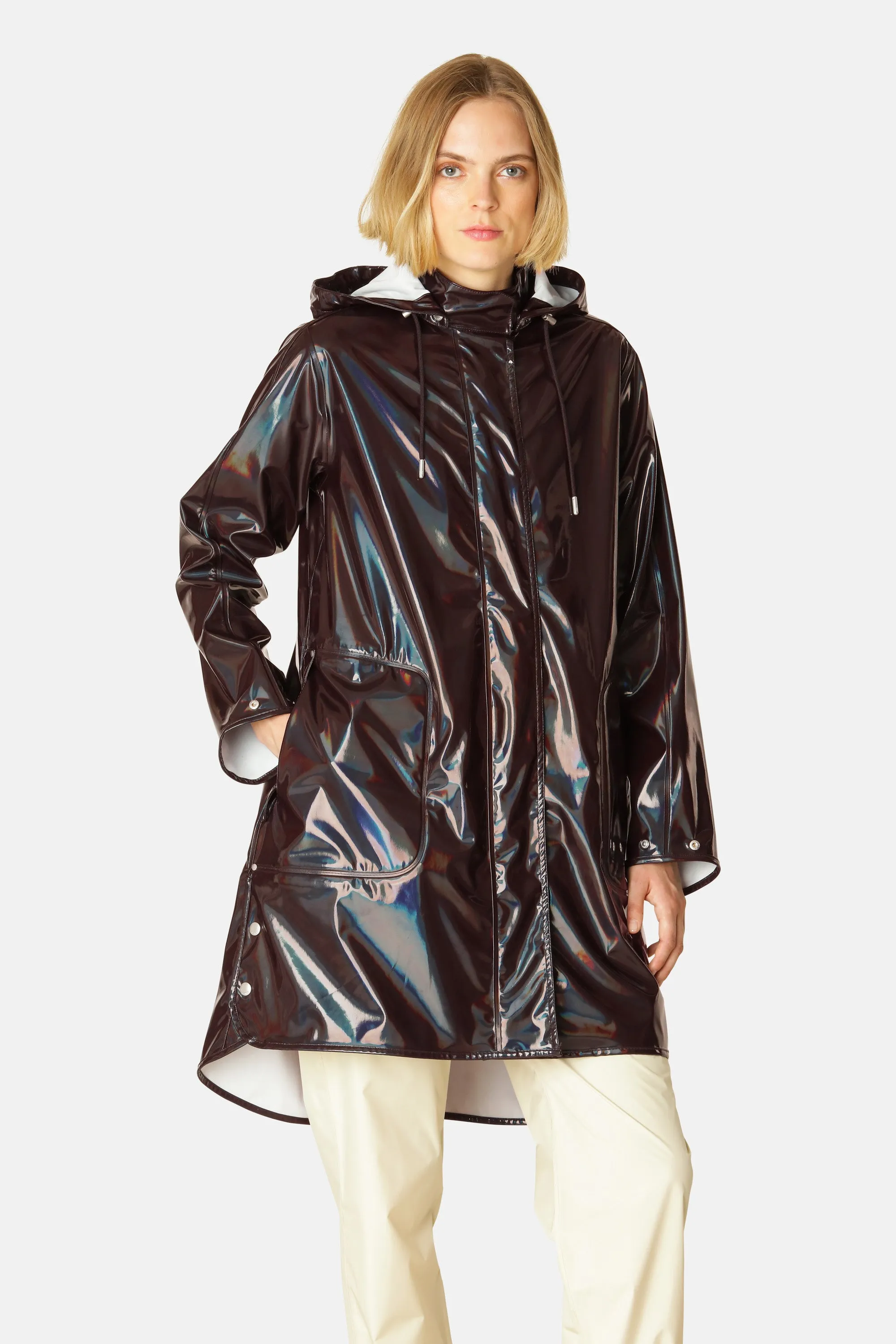 Long Raincoat - Ganache sold by Ilse Jacobsen product image thumbnail 2