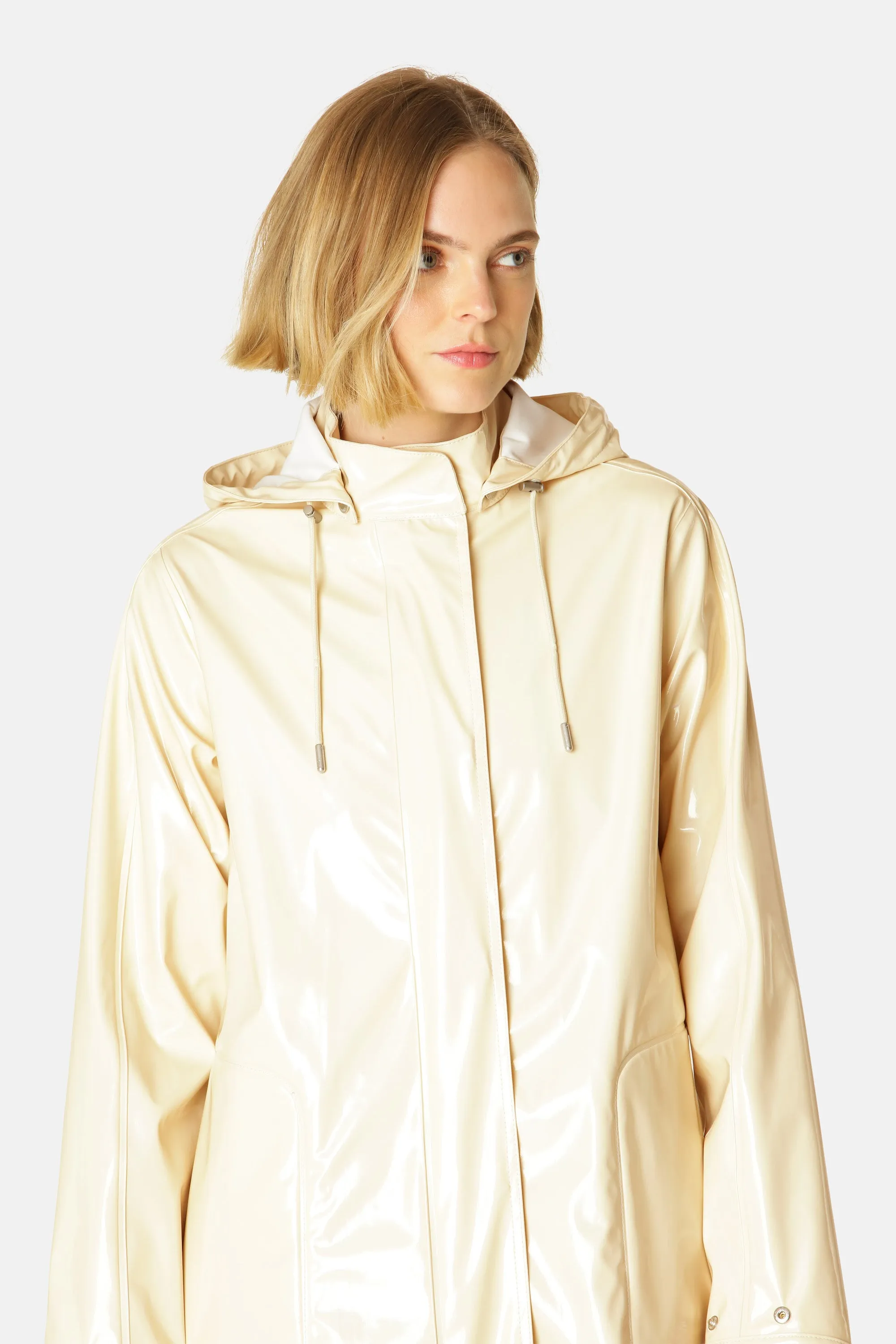 Long Raincoat - Bleached Sand sold by Ilse Jacobsen product image thumbnail 4