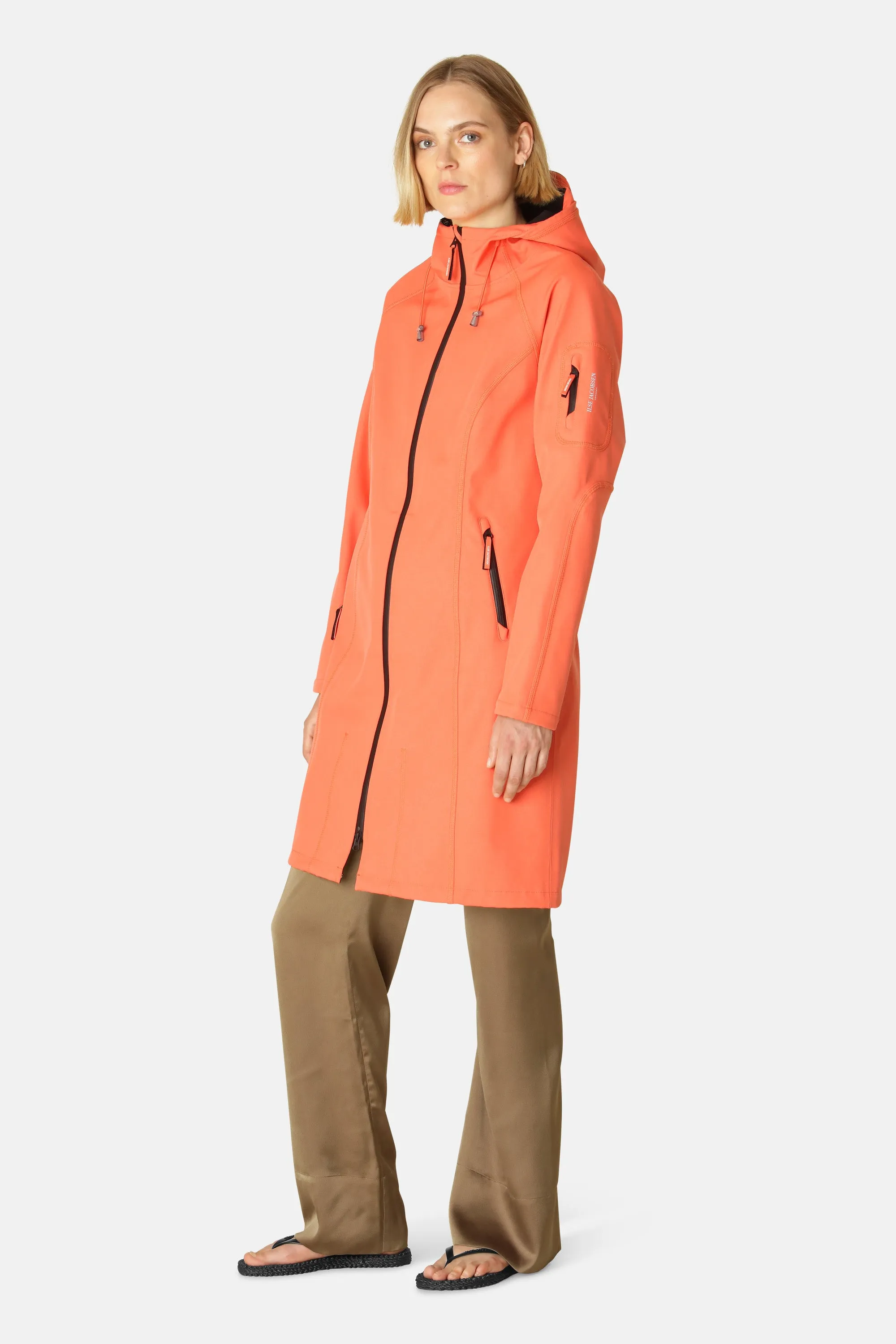 Raincoat - Hot Orange sold by Ilse Jacobsen