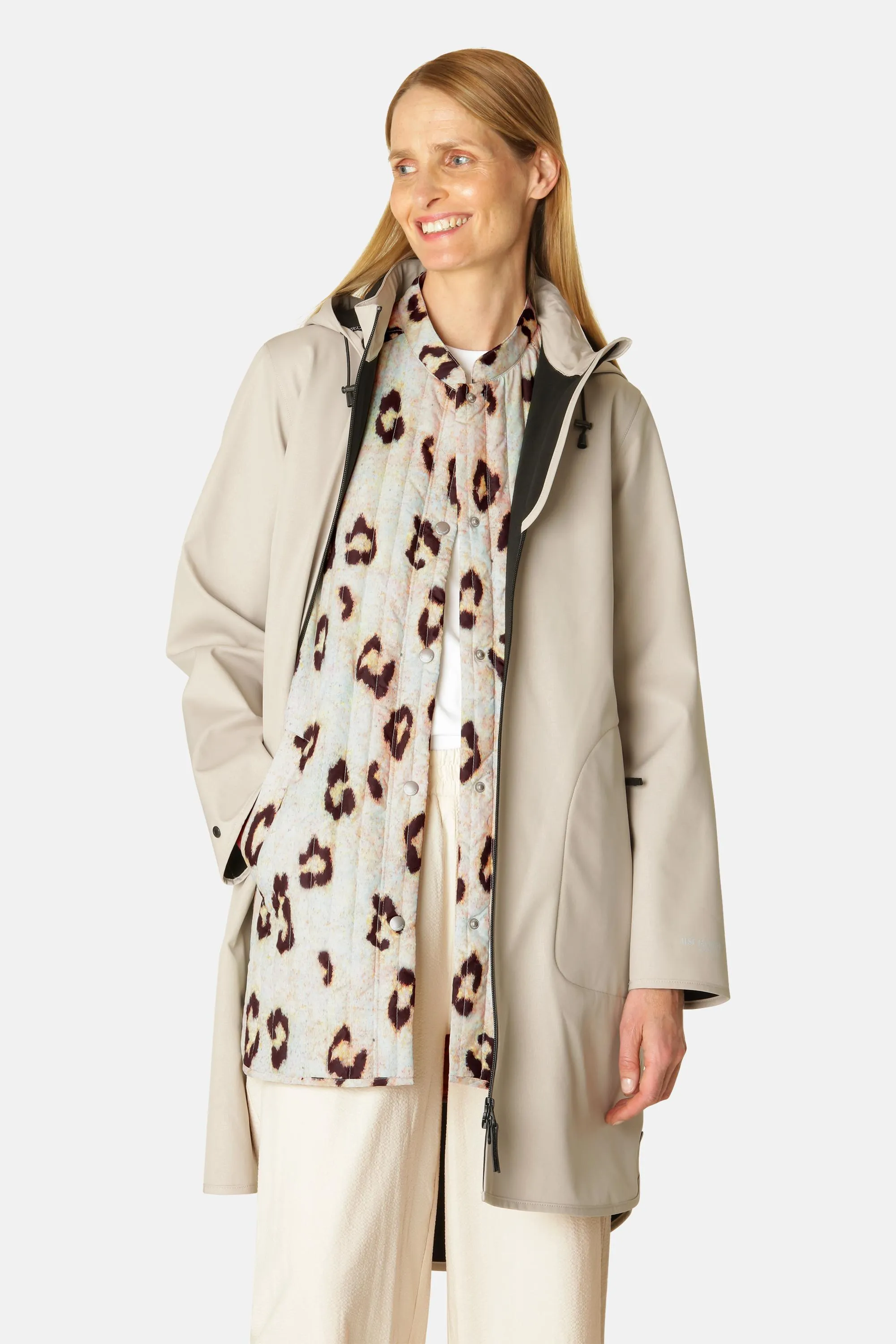 Softshell Raincoat A-line - Chateau Gray sold by Ilse Jacobsen product image thumbnail 2