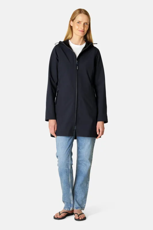 Softshell Raincoat - Dark Indigo sold by Ilse Jacobsen