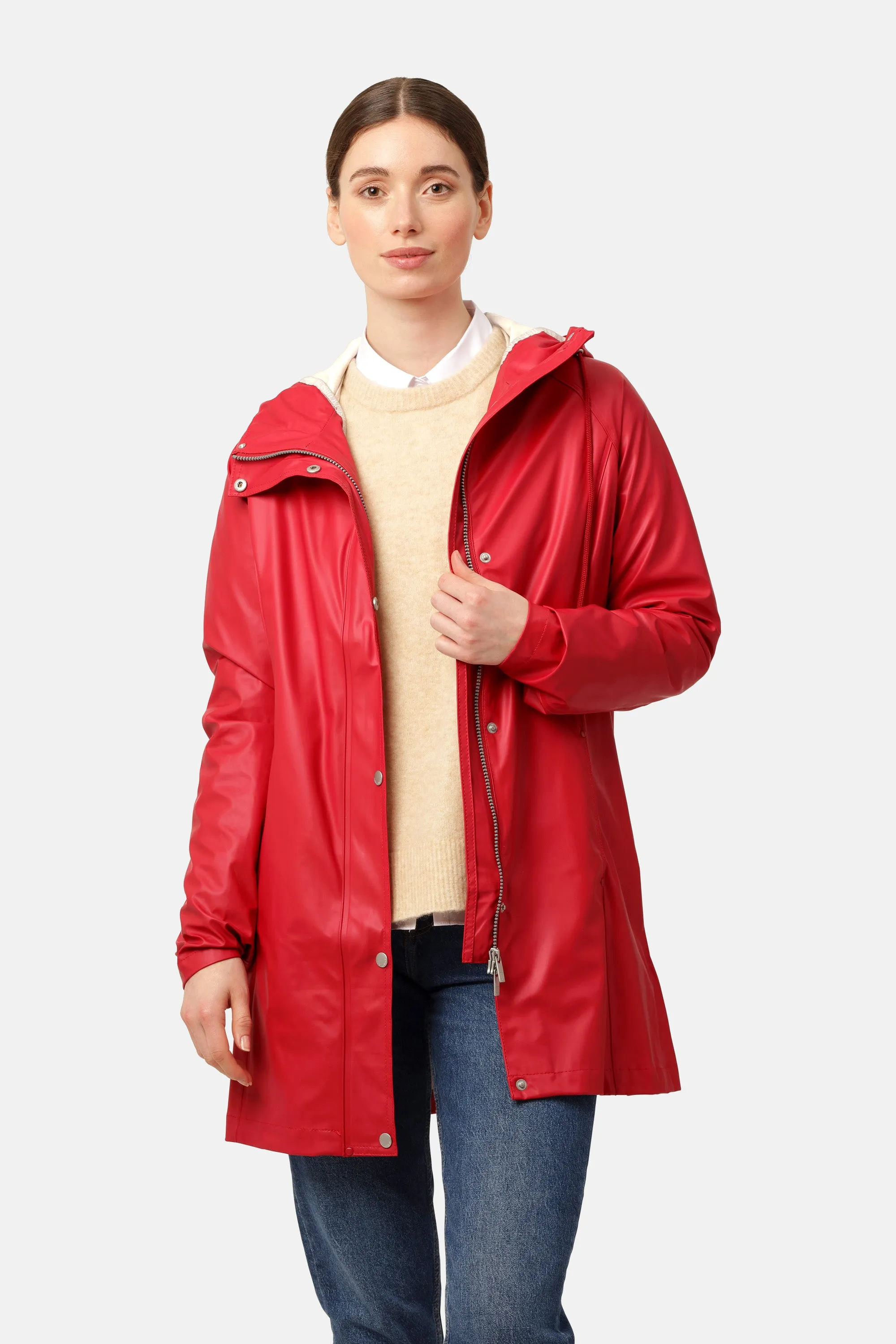 Raincoat - Deep Red sold by Ilse Jacobsen product image thumbnail 2