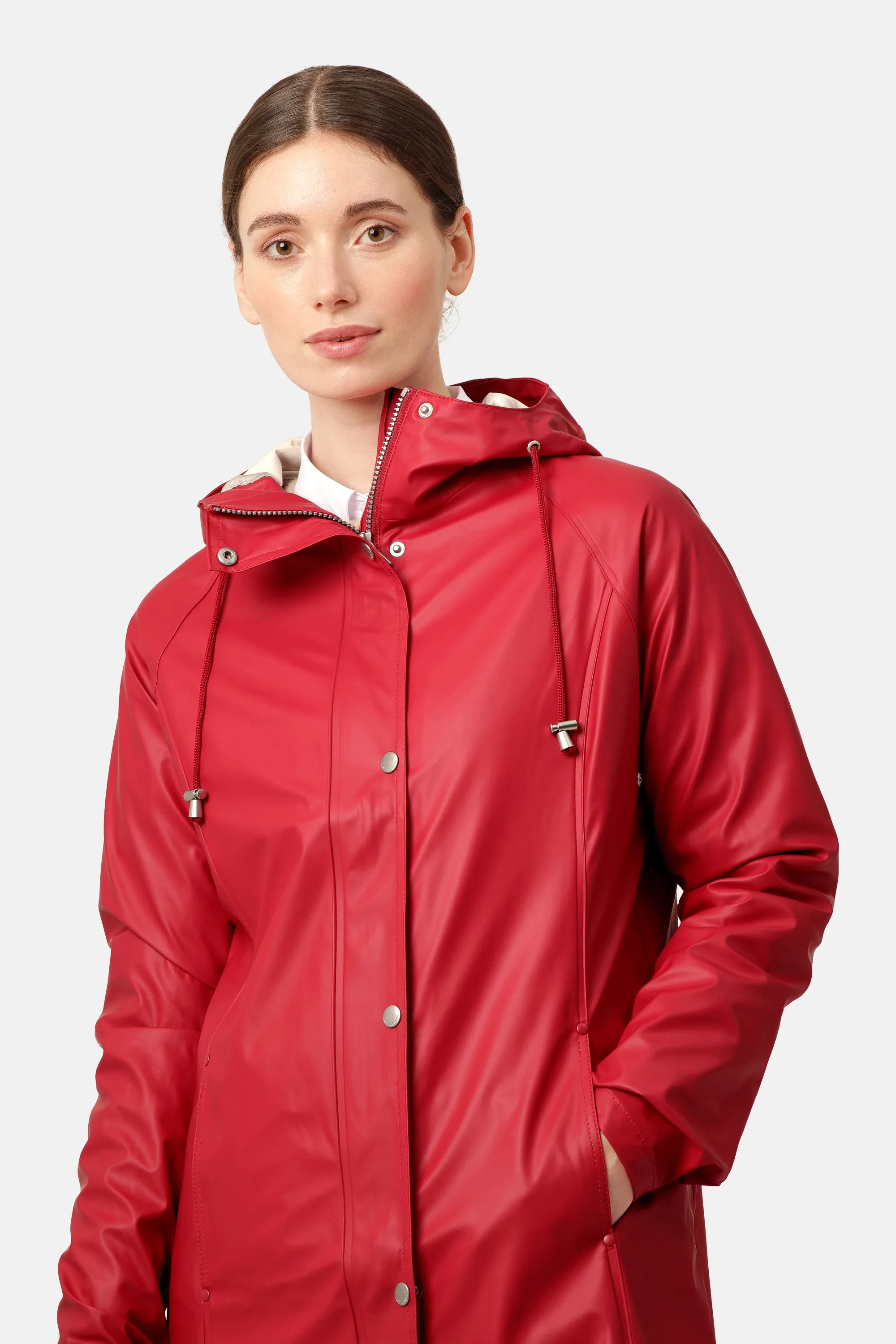 Raincoat - Deep Red sold by Ilse Jacobsen product image thumbnail 4
