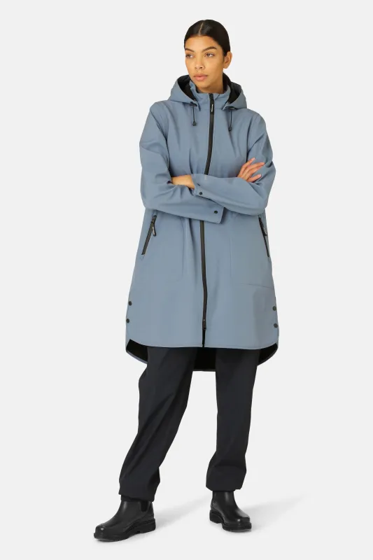 Softshell Raincoat A-line - Winter Ocean sold by Ilse Jacobsen