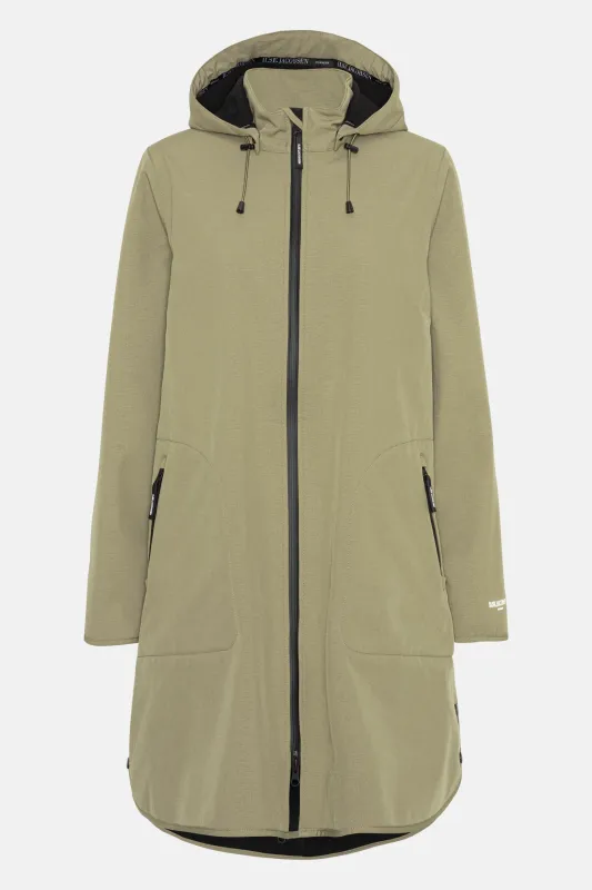 Softshell Raincoat A-line - Sage sold by Ilse Jacobsen