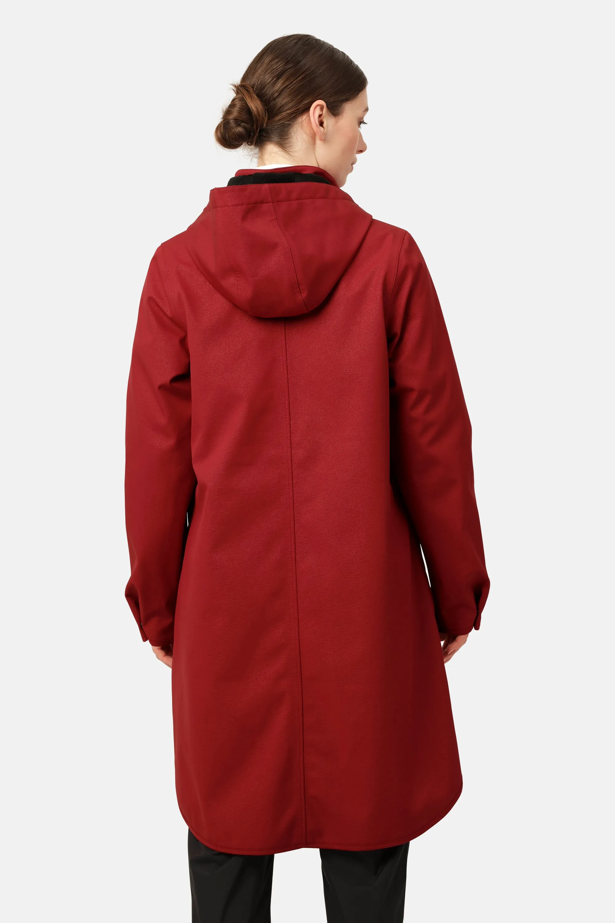 Softshell Raincoat A-line - Rhubarb sold by Ilse Jacobsen product image thumbnail 3