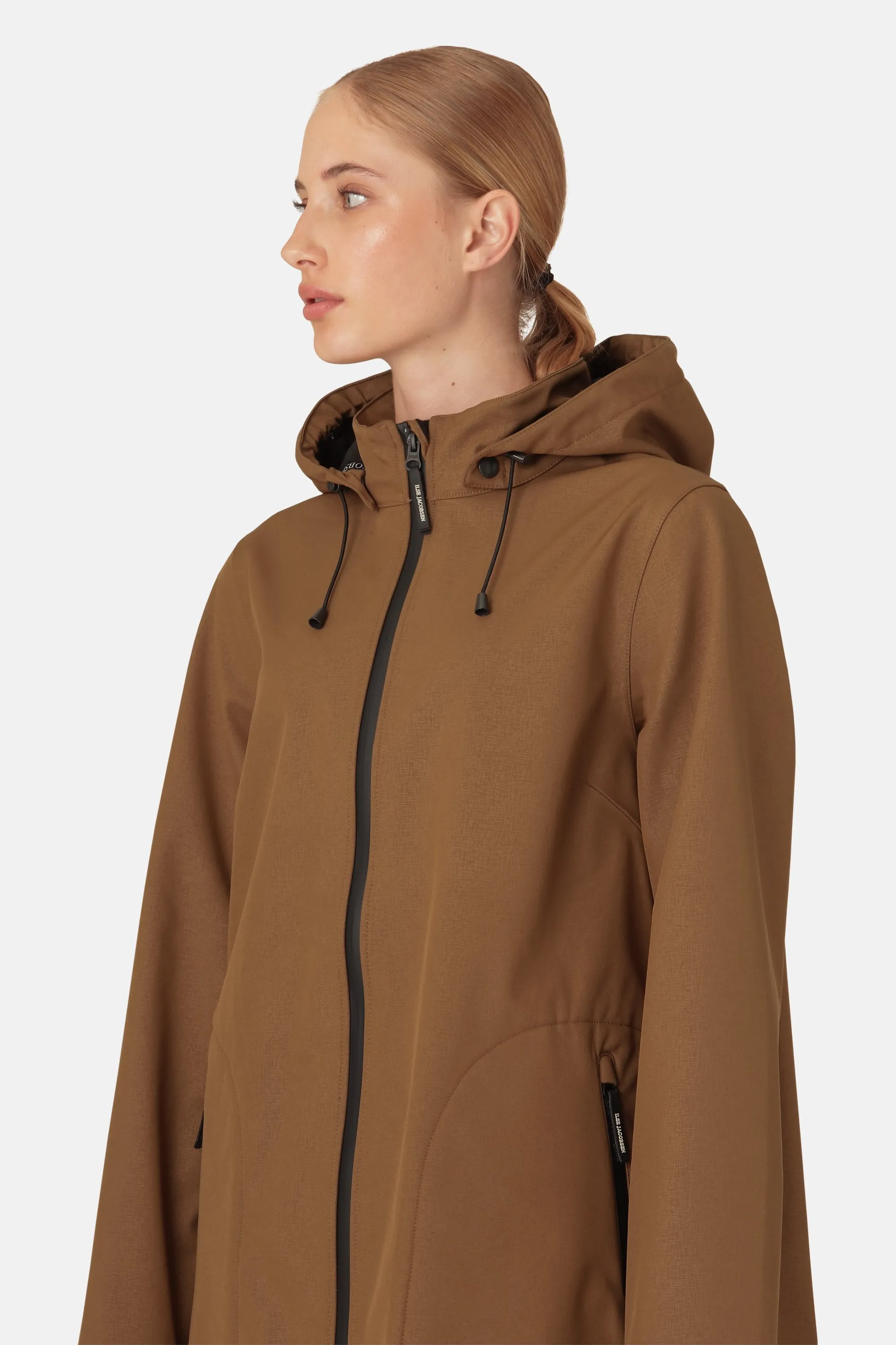 Softshell Raincoat A-line - Walnut sold by Ilse Jacobsen product image thumbnail 2
