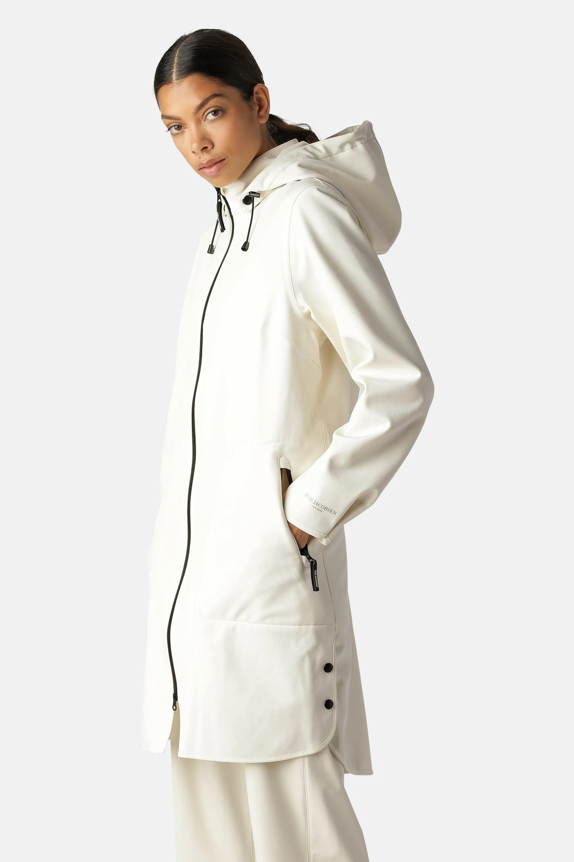 Softshell Raincoat A-line - White Sugar sold by Ilse Jacobsen product image thumbnail 2