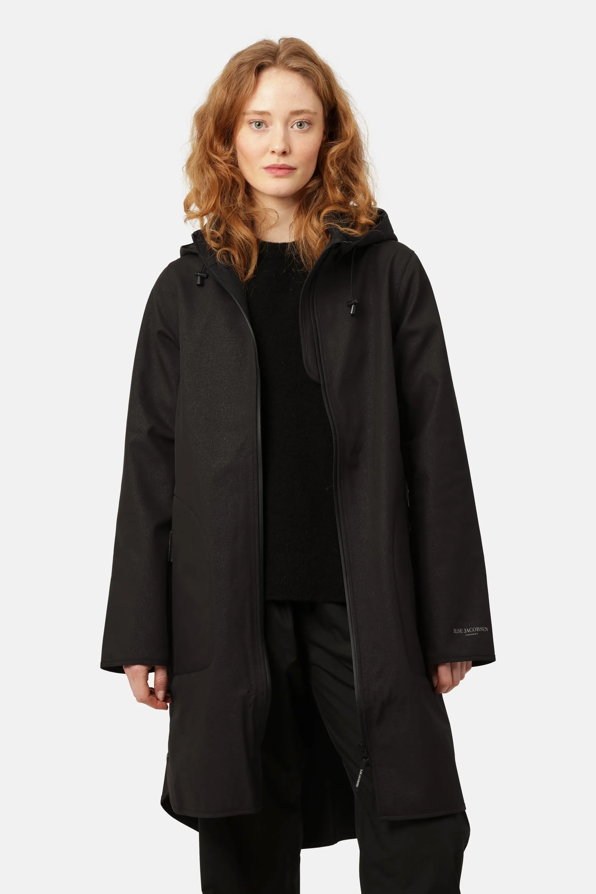 Softshell Raincoat A-line - Black sold by Ilse Jacobsen product image thumbnail 2