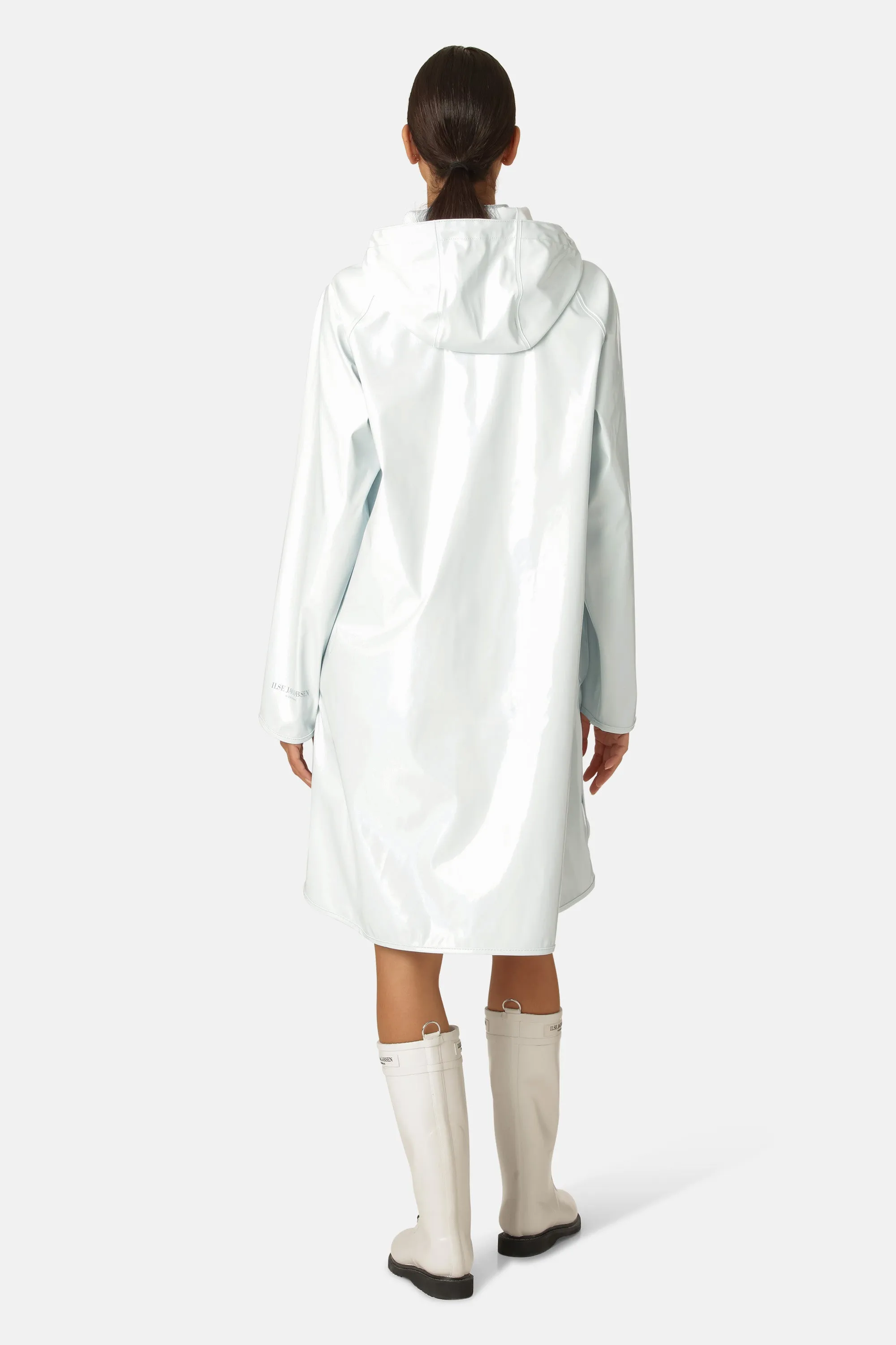 Long Raincoat - Illusion Blue sold by Ilse Jacobsen product image thumbnail 3
