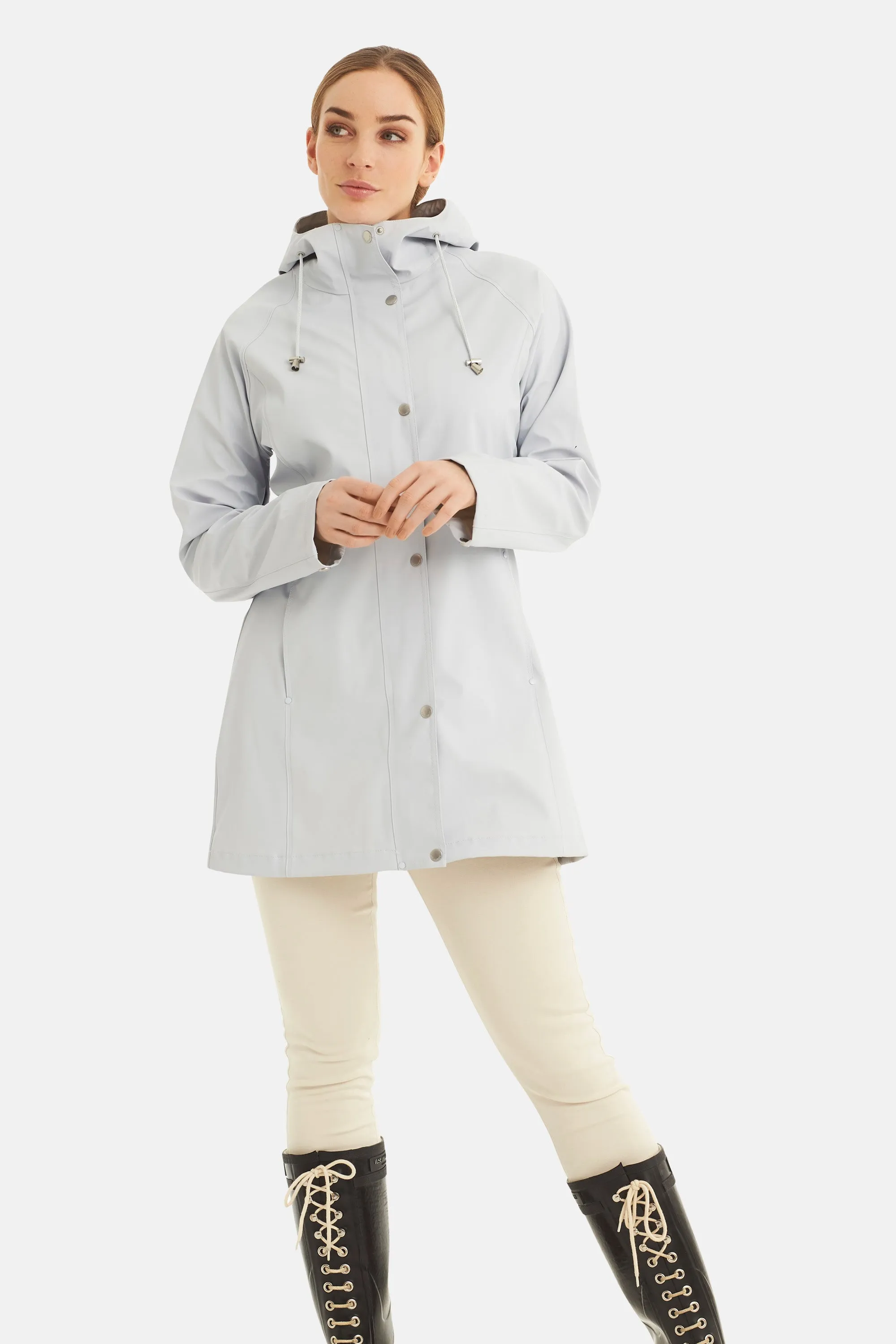 Raincoat - White Blue sold by Ilse Jacobsen