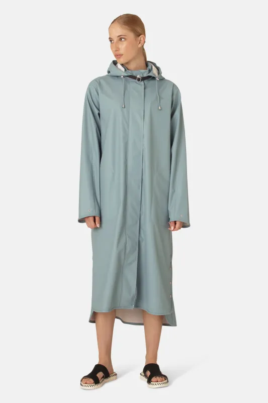 Long Light Raincoat - Blue Cloud sold by Ilse Jacobsen