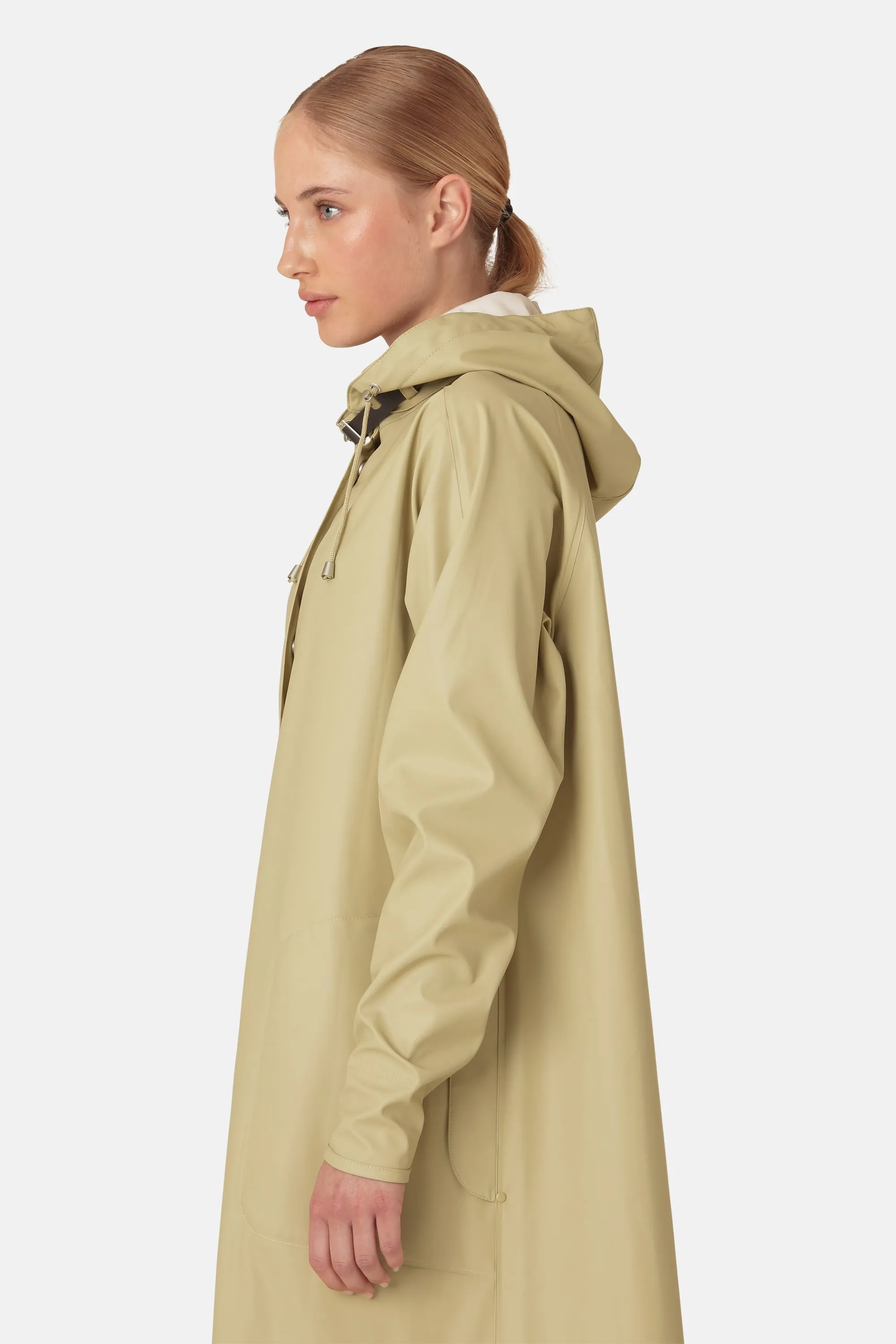 Long Light Raincoat - Olive Grass sold by Ilse Jacobsen product image thumbnail 2