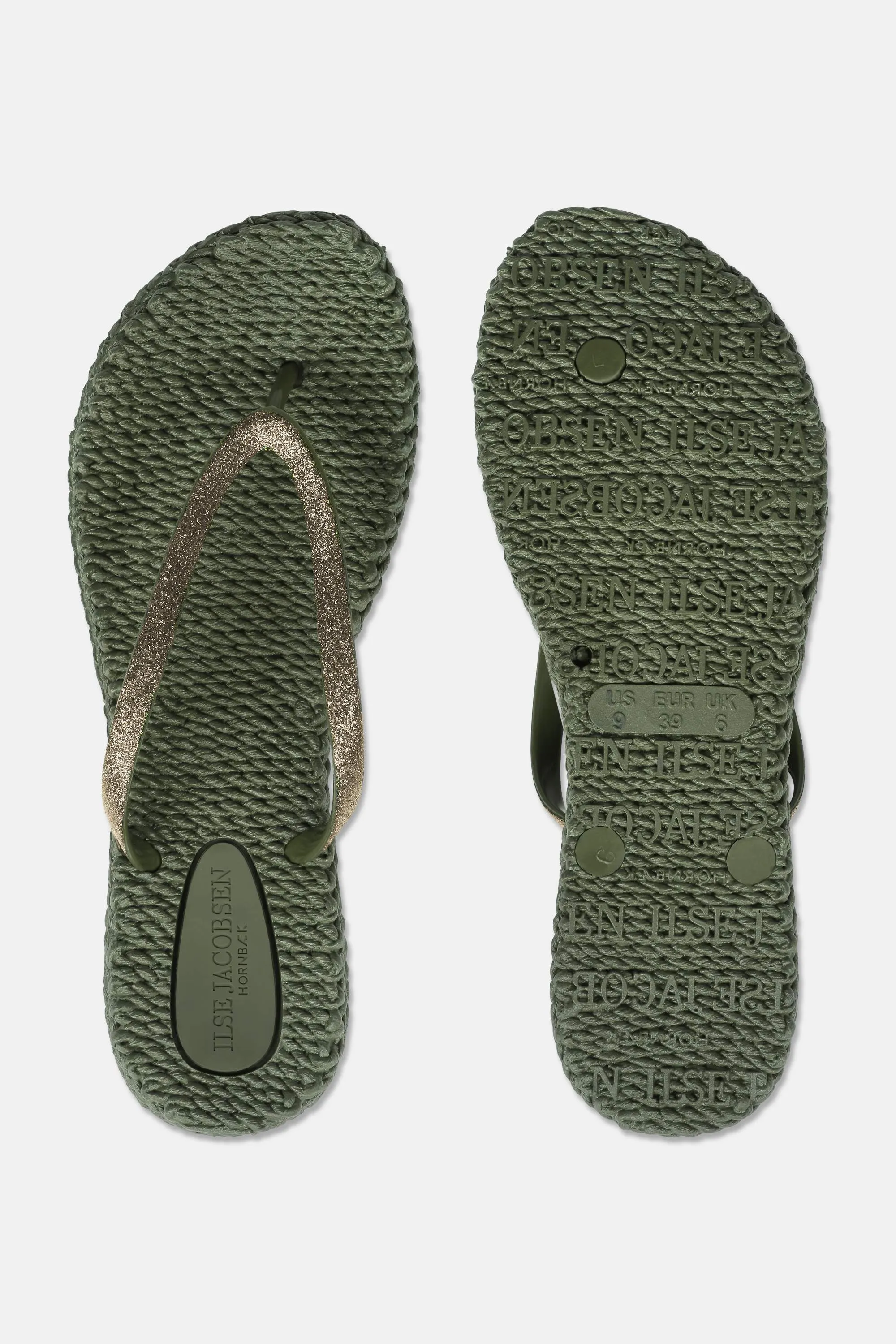 Flip-flops Glitter - Army sold by Ilse Jacobsen product image thumbnail 4