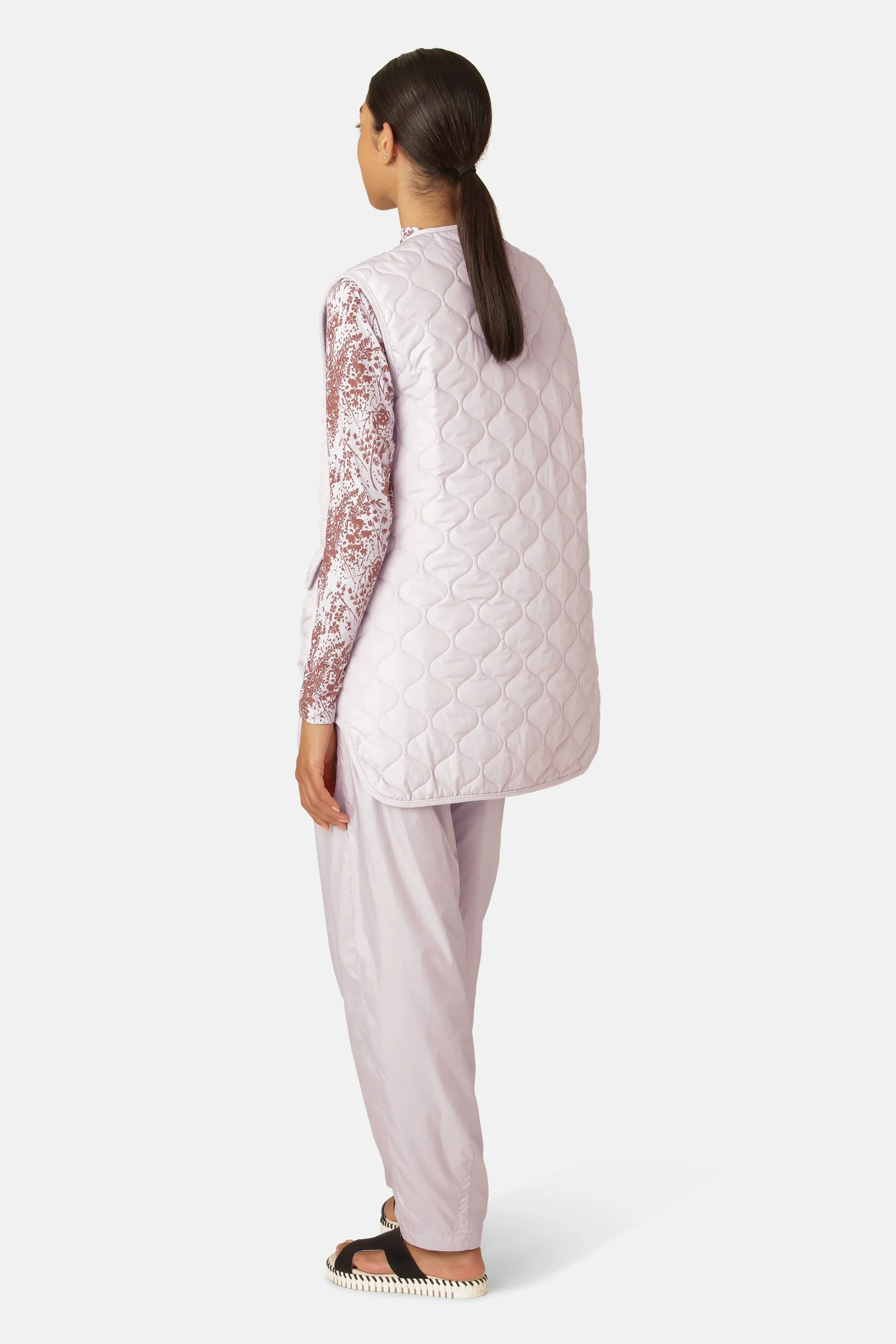 Quilt Long Vest - Concrete sold by Ilse Jacobsen product image thumbnail 3