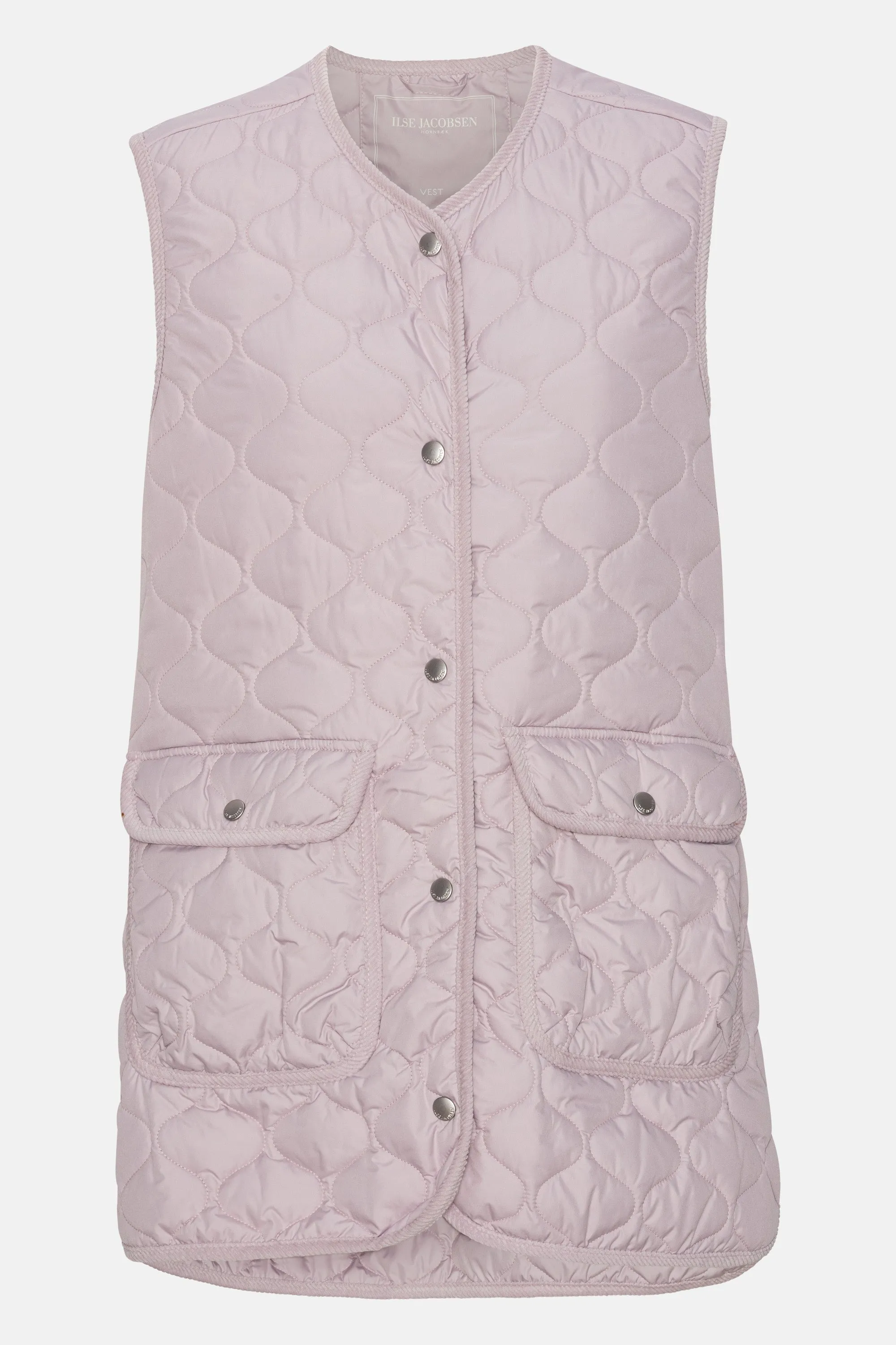 Quilt Long Vest - Concrete sold by Ilse Jacobsen product image thumbnail 5