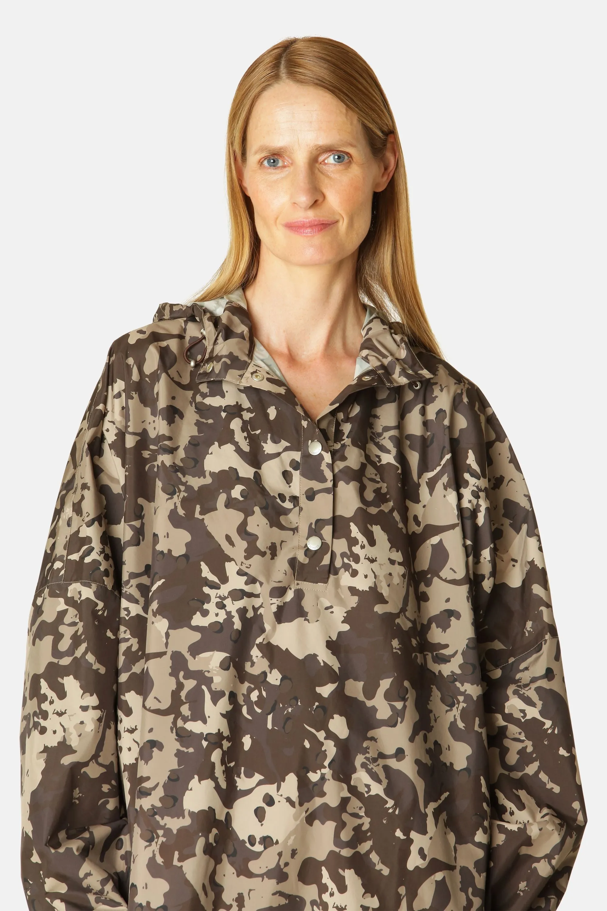 Rainponcho - Brown Camo sold by Ilse Jacobsen product image thumbnail 4
