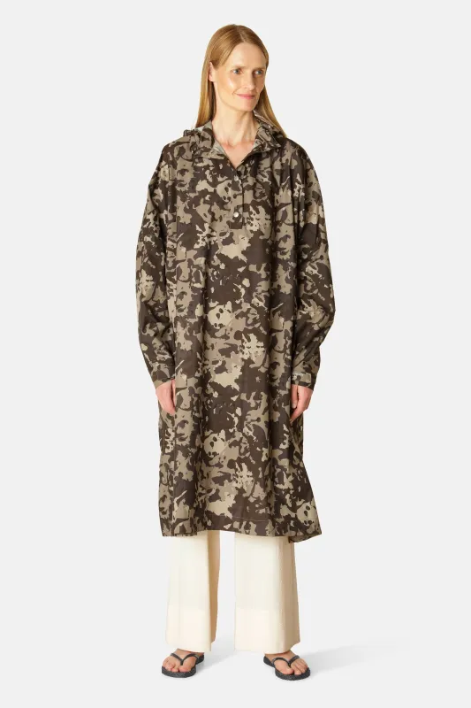 Rainponcho - Brown Camo sold by Ilse Jacobsen