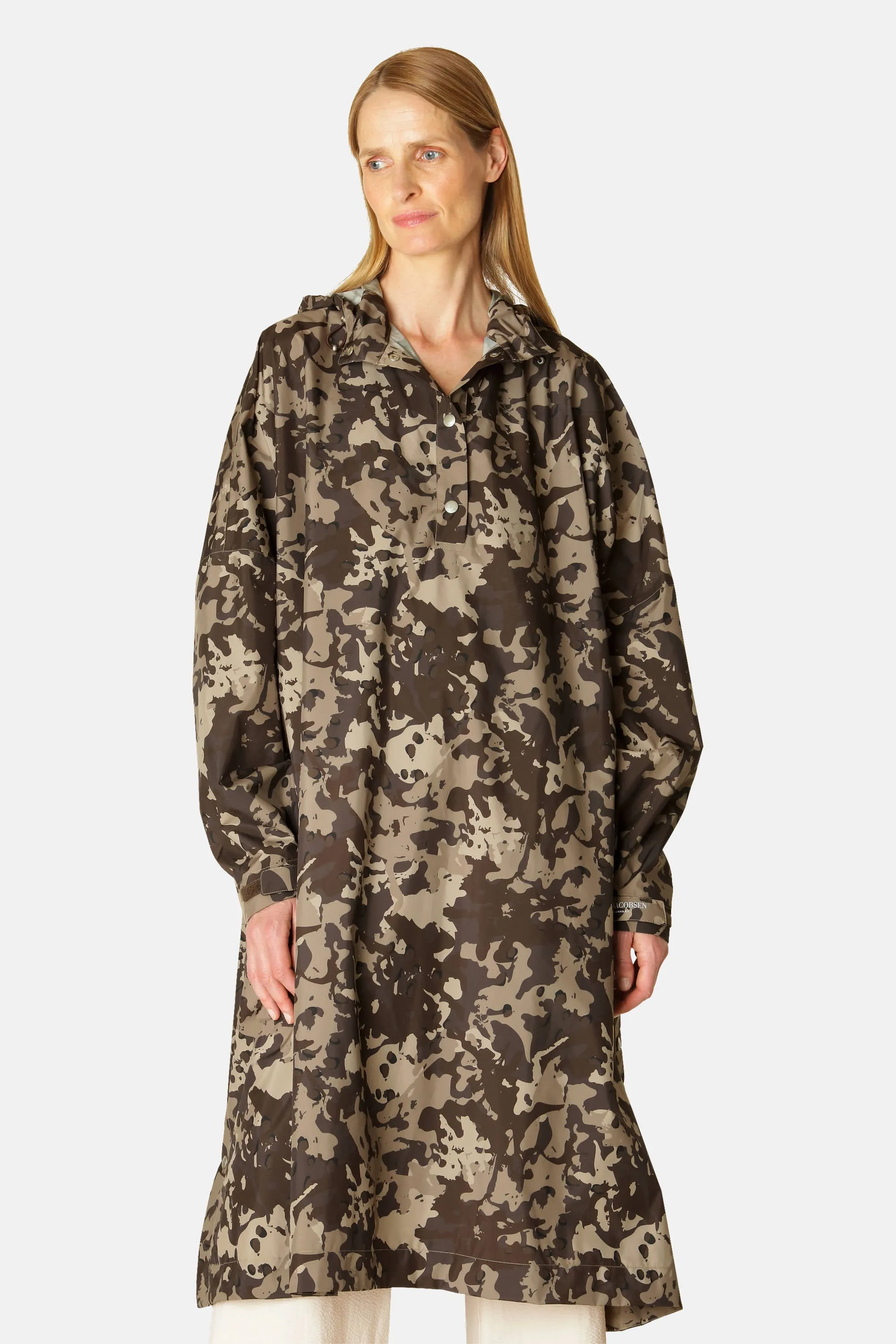 Rainponcho - Brown Camo sold by Ilse Jacobsen product image thumbnail 2
