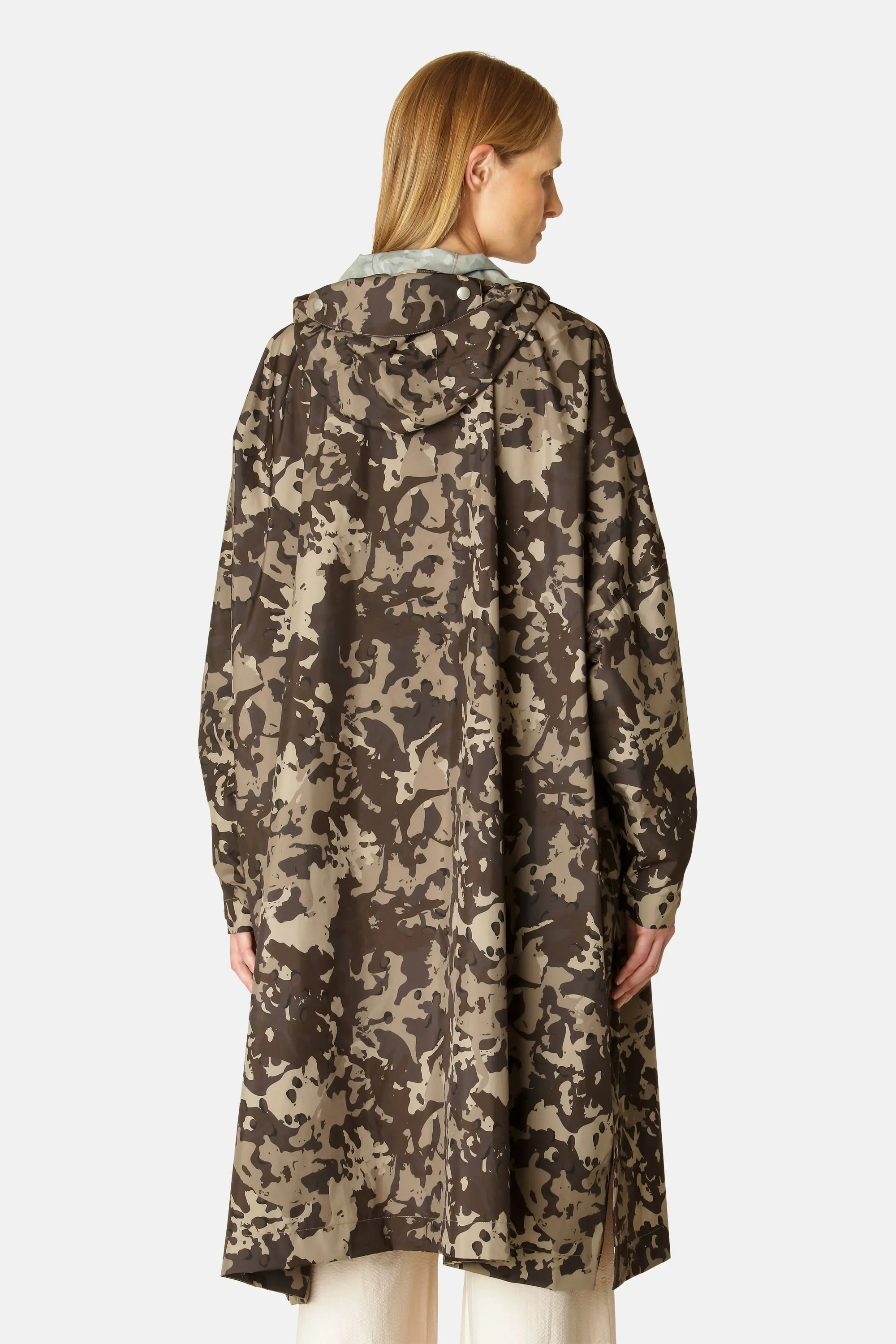 Rainponcho - Brown Camo sold by Ilse Jacobsen product image thumbnail 3