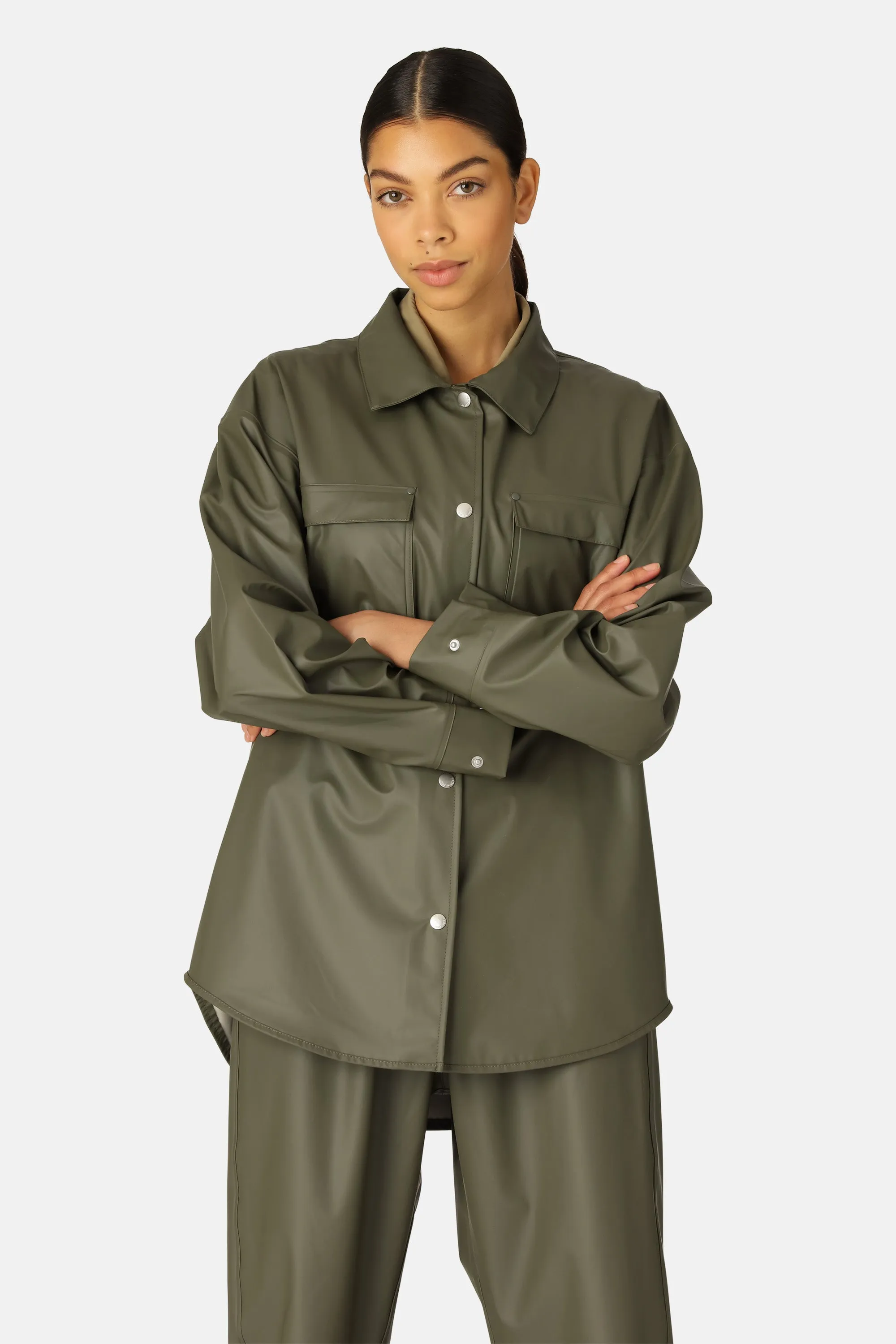 Rain Jacket - Army sold by Ilse Jacobsen product image thumbnail 2