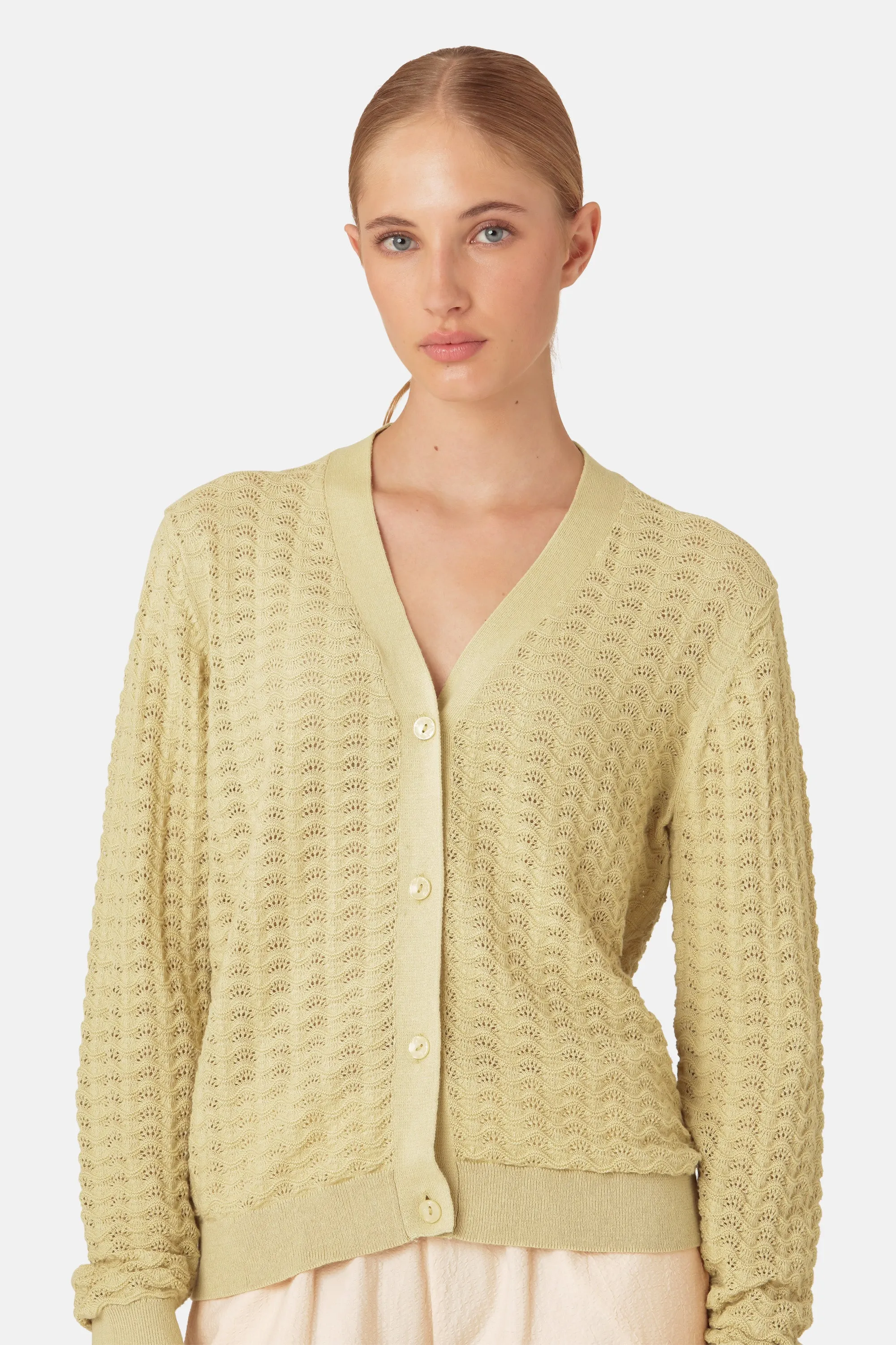 Cardigan - Olive Grass sold by Ilse Jacobsen product image thumbnail 2
