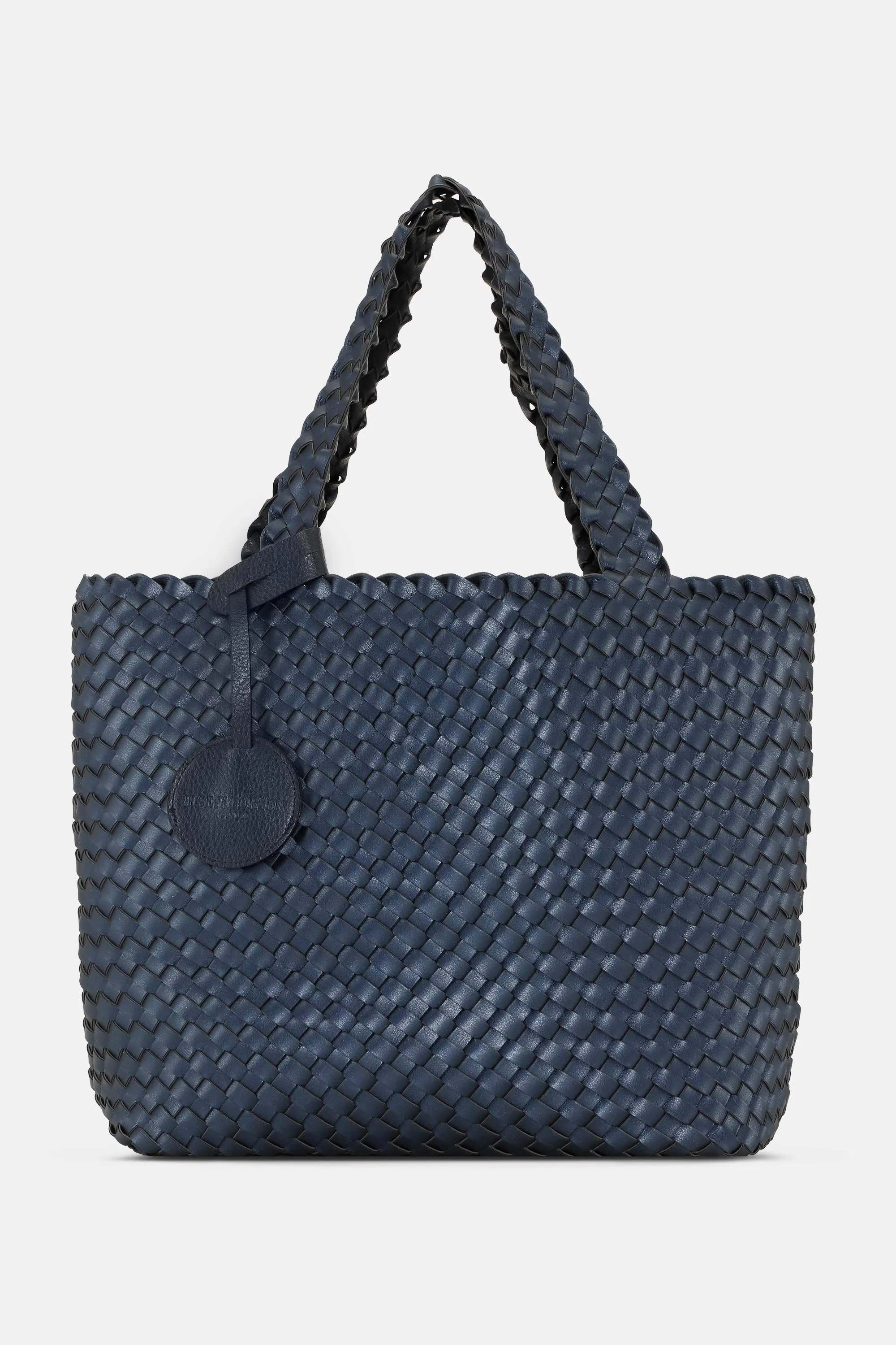 Tote Bag Braided - Navy Metallic Blue sold by Ilse Jacobsen product image thumbnail 2