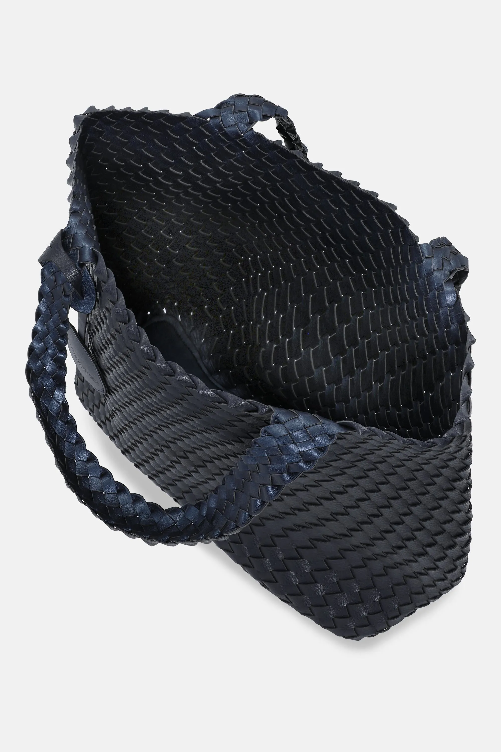Tote Bag Braided - Navy Metallic Blue sold by Ilse Jacobsen product image thumbnail 4