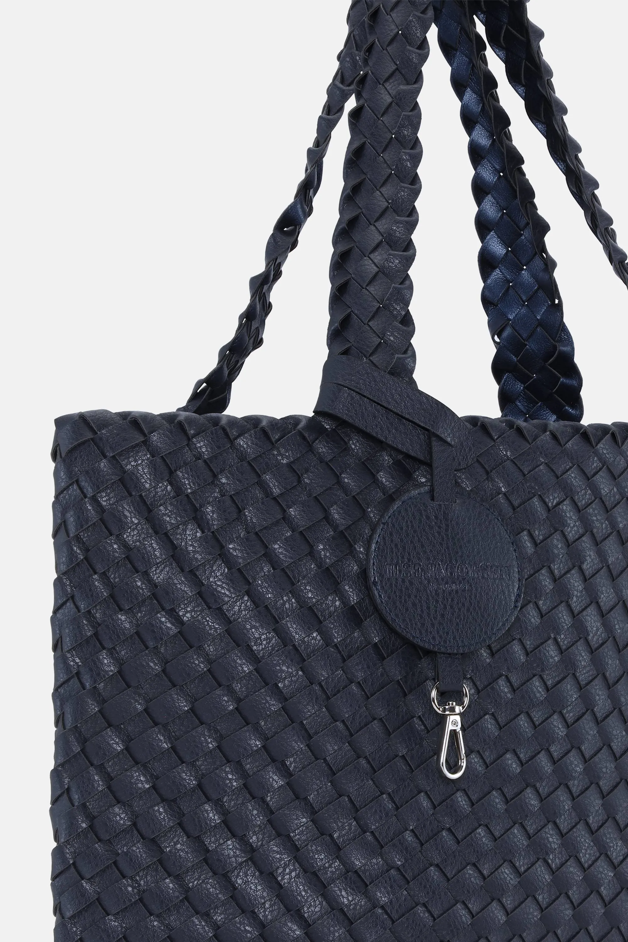 Tote Bag Braided - Navy Metallic Blue sold by Ilse Jacobsen product image thumbnail 5