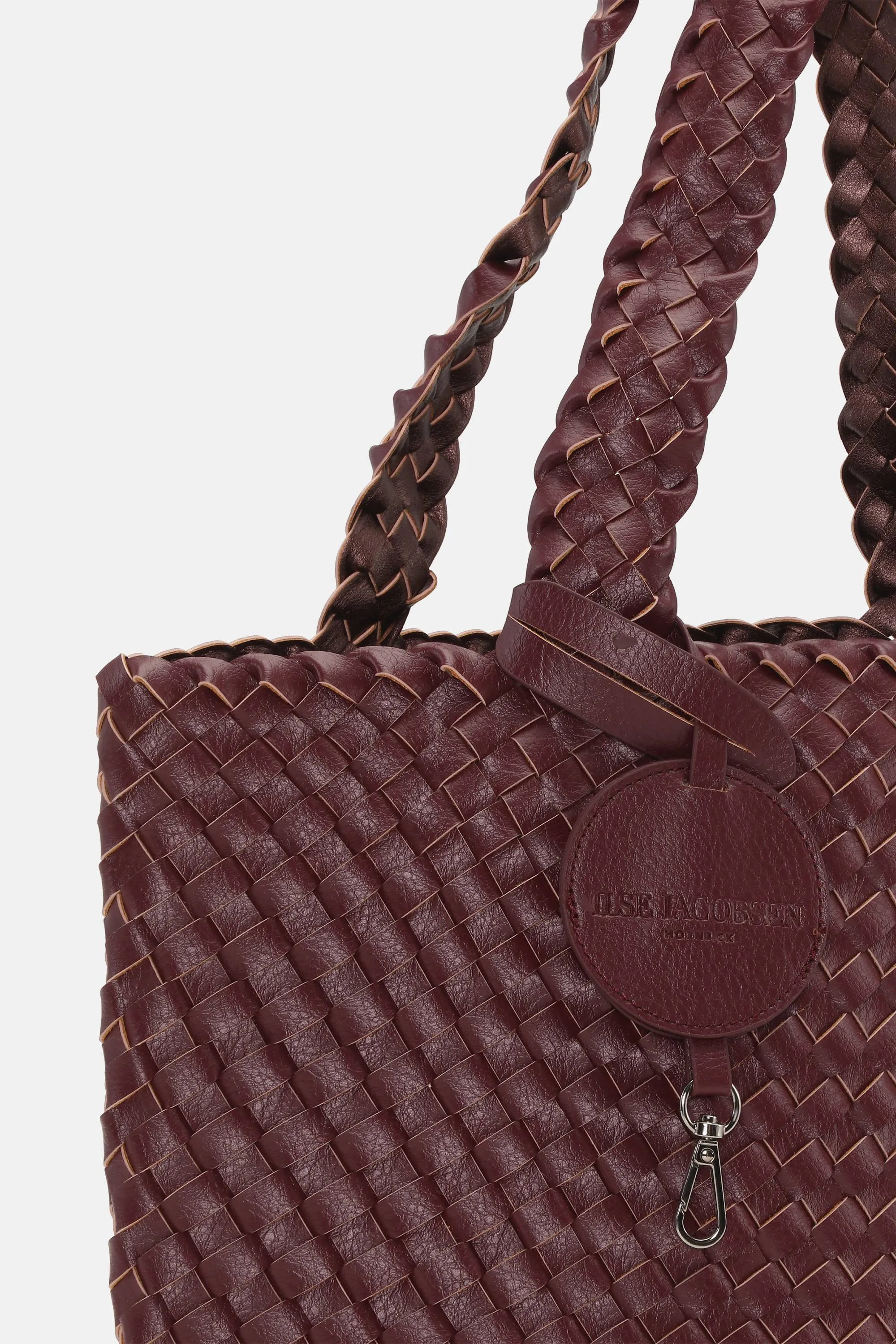 Tote Bag Braided - Maroon Banner Ebony sold by Ilse Jacobsen product image thumbnail 5