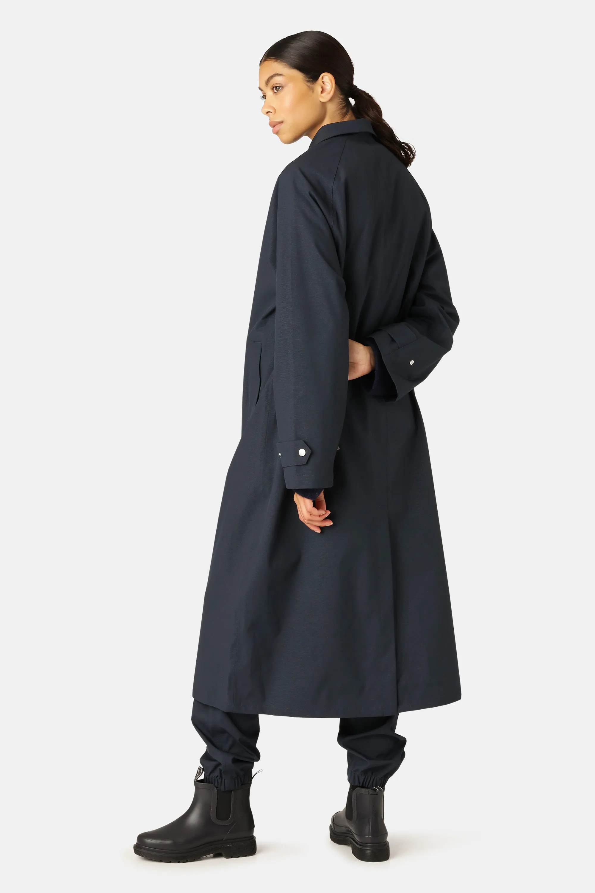 Raincoat - Dark Indigo sold by Ilse Jacobsen product image thumbnail 3