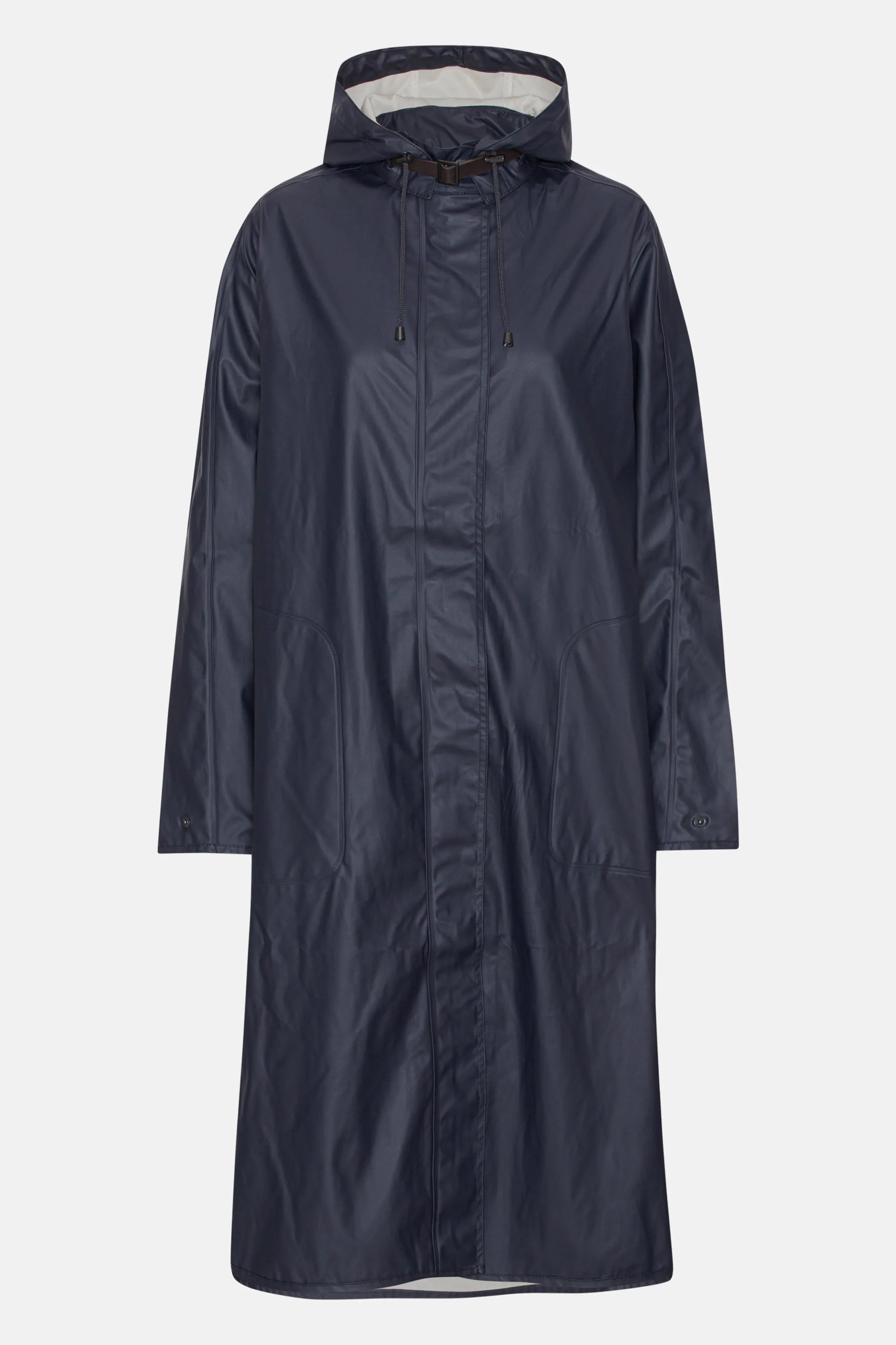 Long Light Raincoat - Dark Indigo sold by Ilse Jacobsen