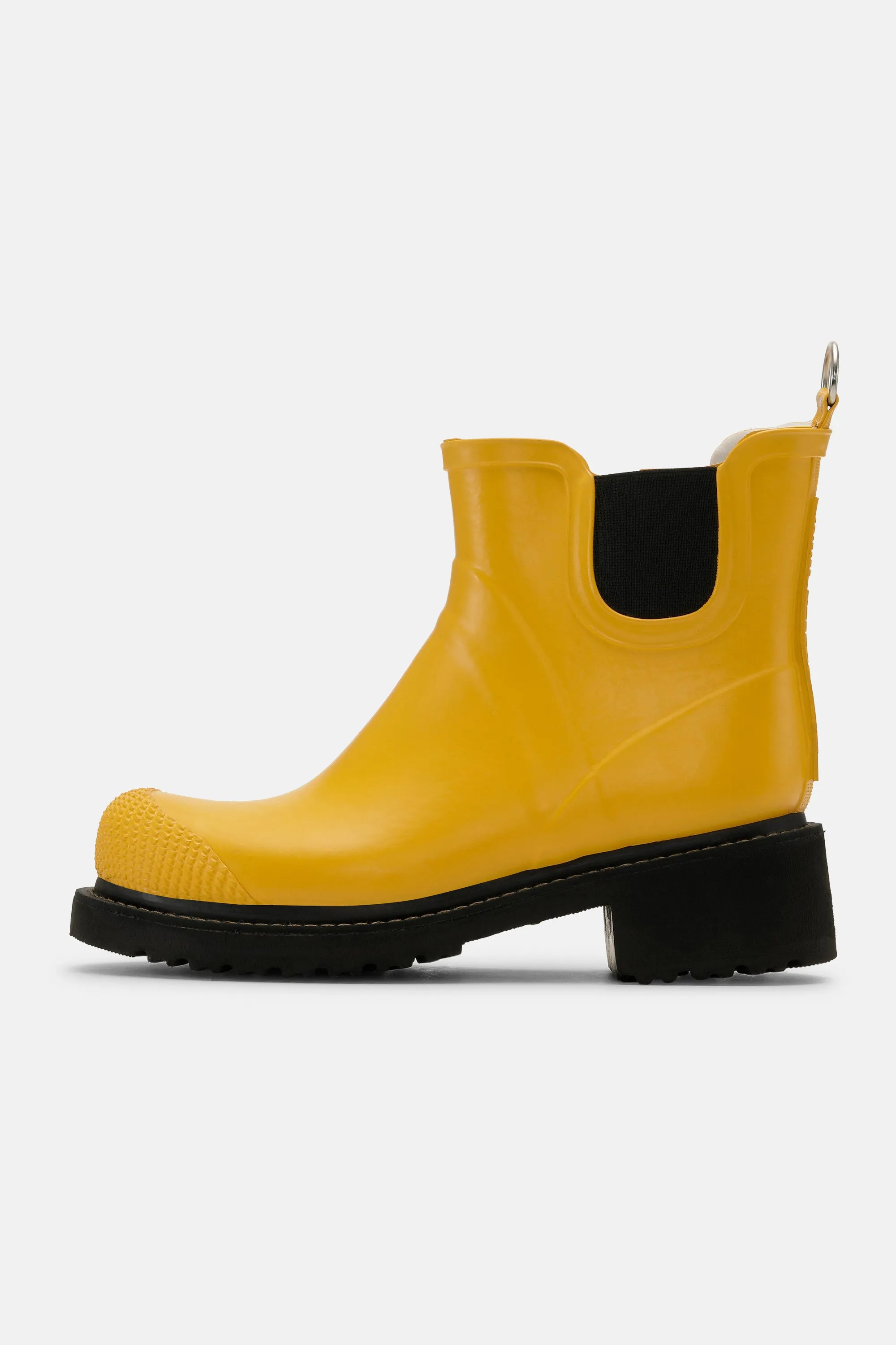 Short Rubber Boots With High Heel - Cyber Yellow sold by Ilse Jacobsen product image thumbnail 2