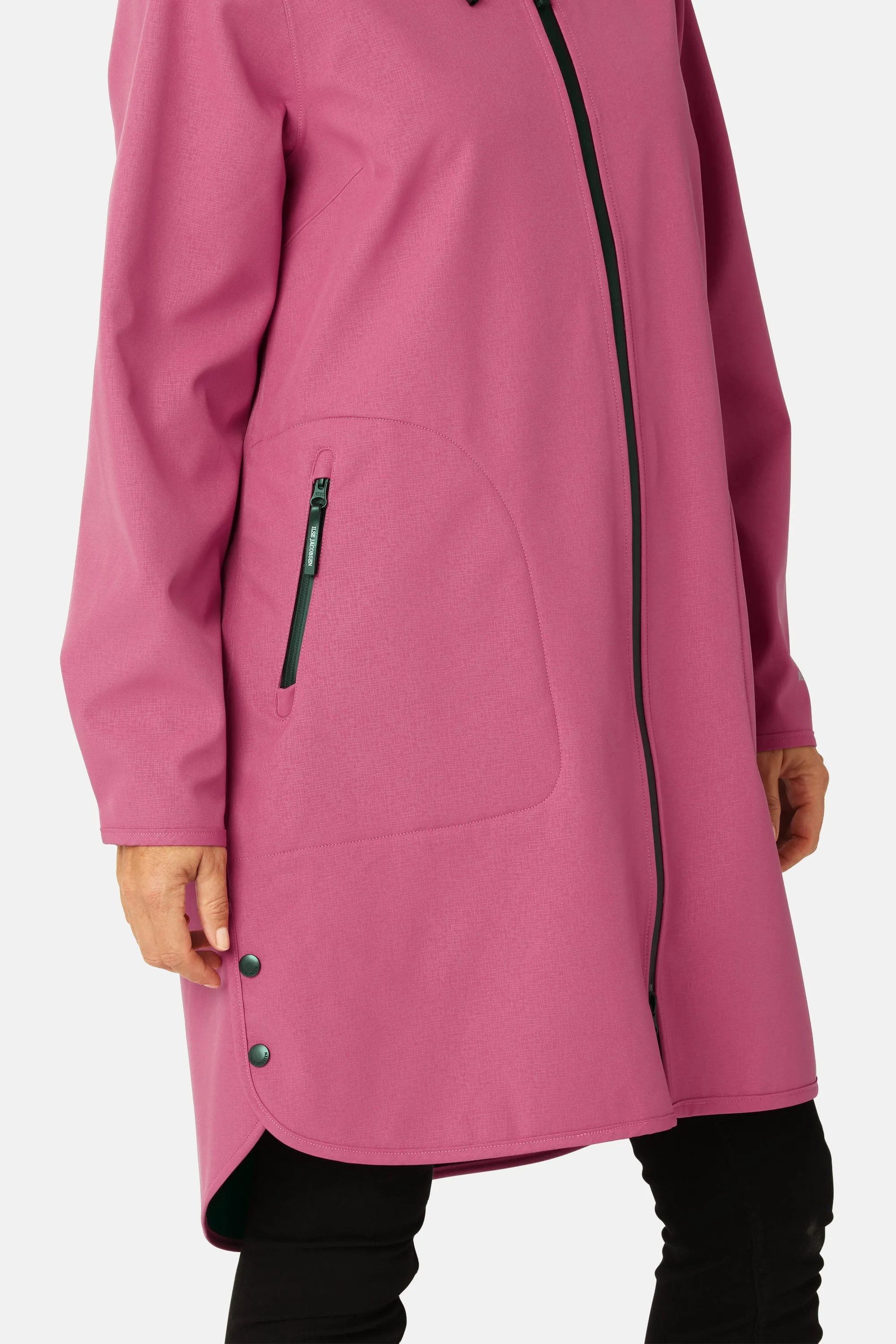 Softshell Raincoat A-line - Magenta Haze sold by Ilse Jacobsen product image thumbnail 5
