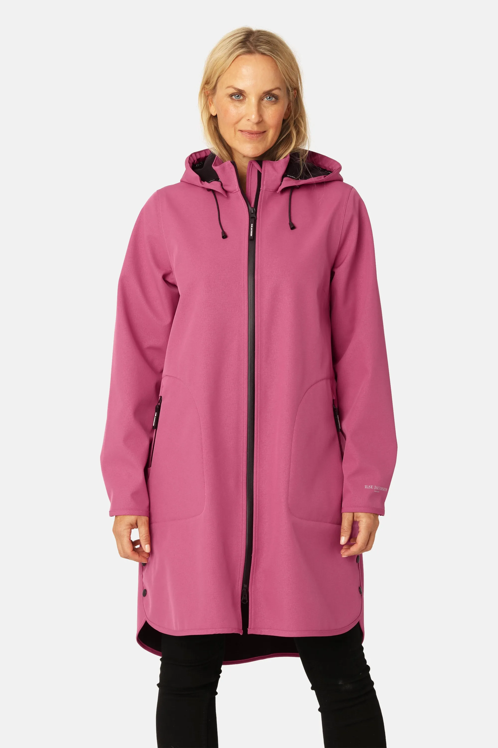 Softshell Raincoat A-line - Magenta Haze sold by Ilse Jacobsen product image thumbnail 2