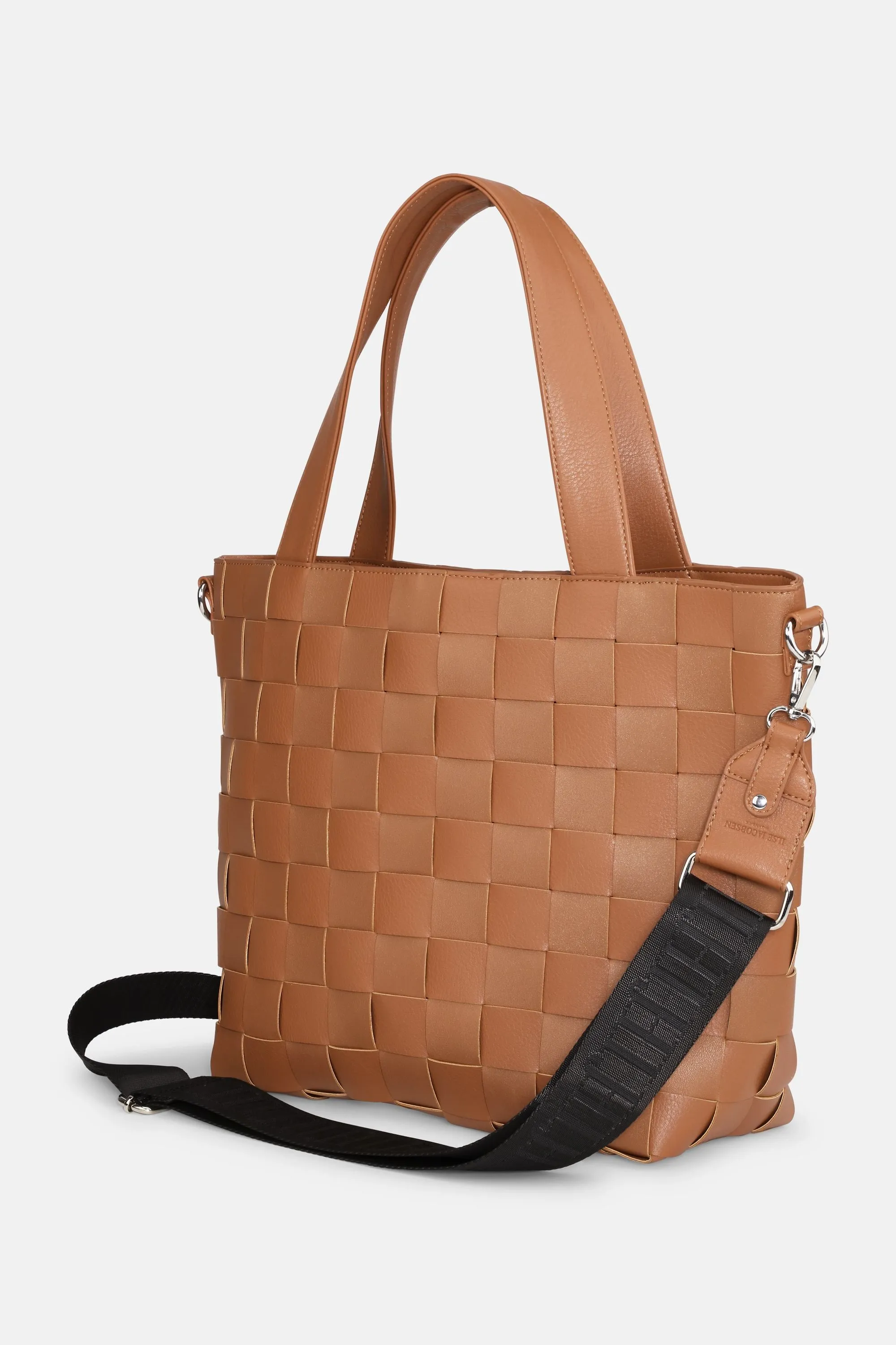 Braided Cross-Body Shopper - Cognac sold by Ilse Jacobsen product image thumbnail 2