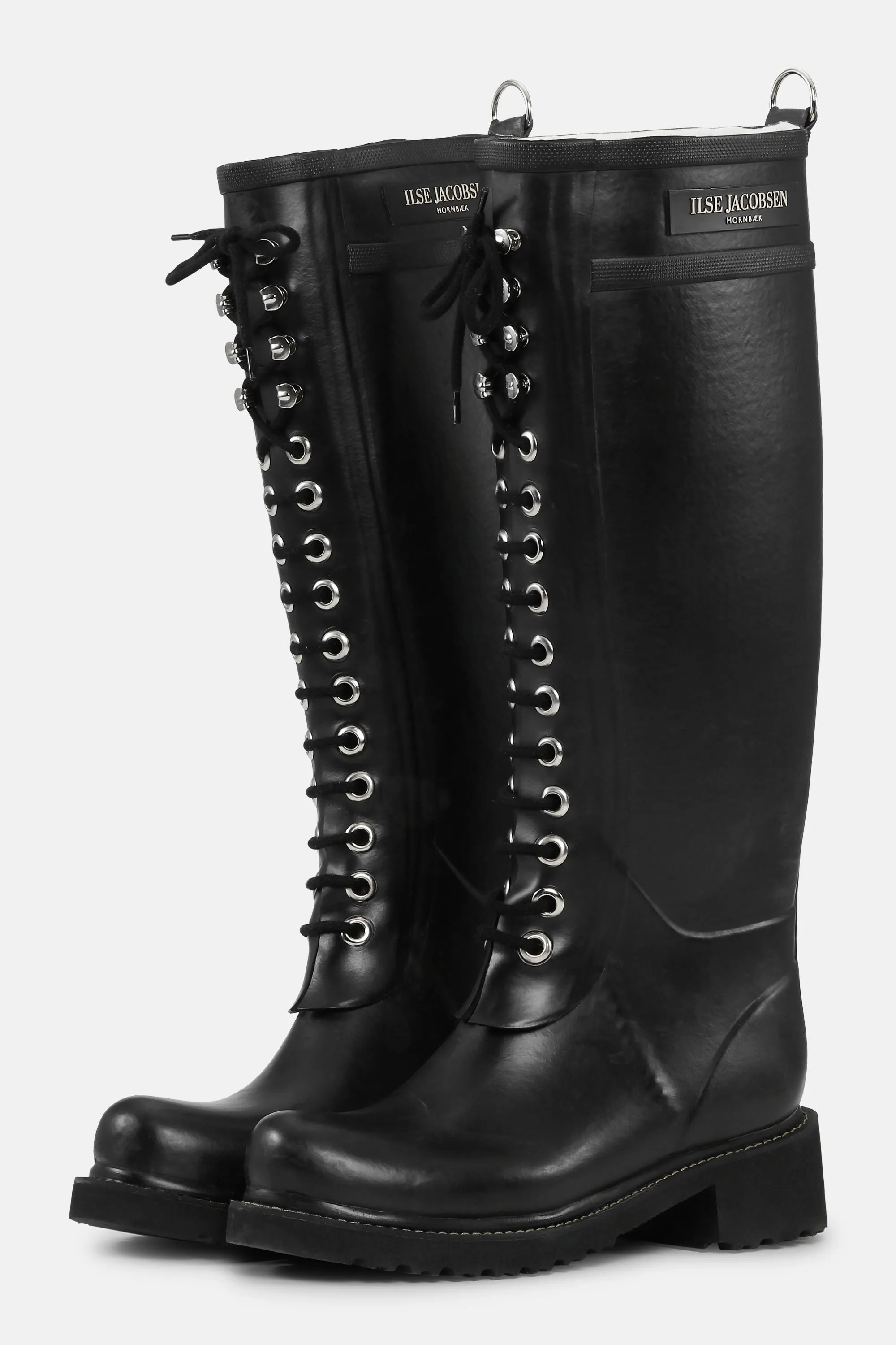 Long Rubber Boots - Black Black sold by Ilse Jacobsen